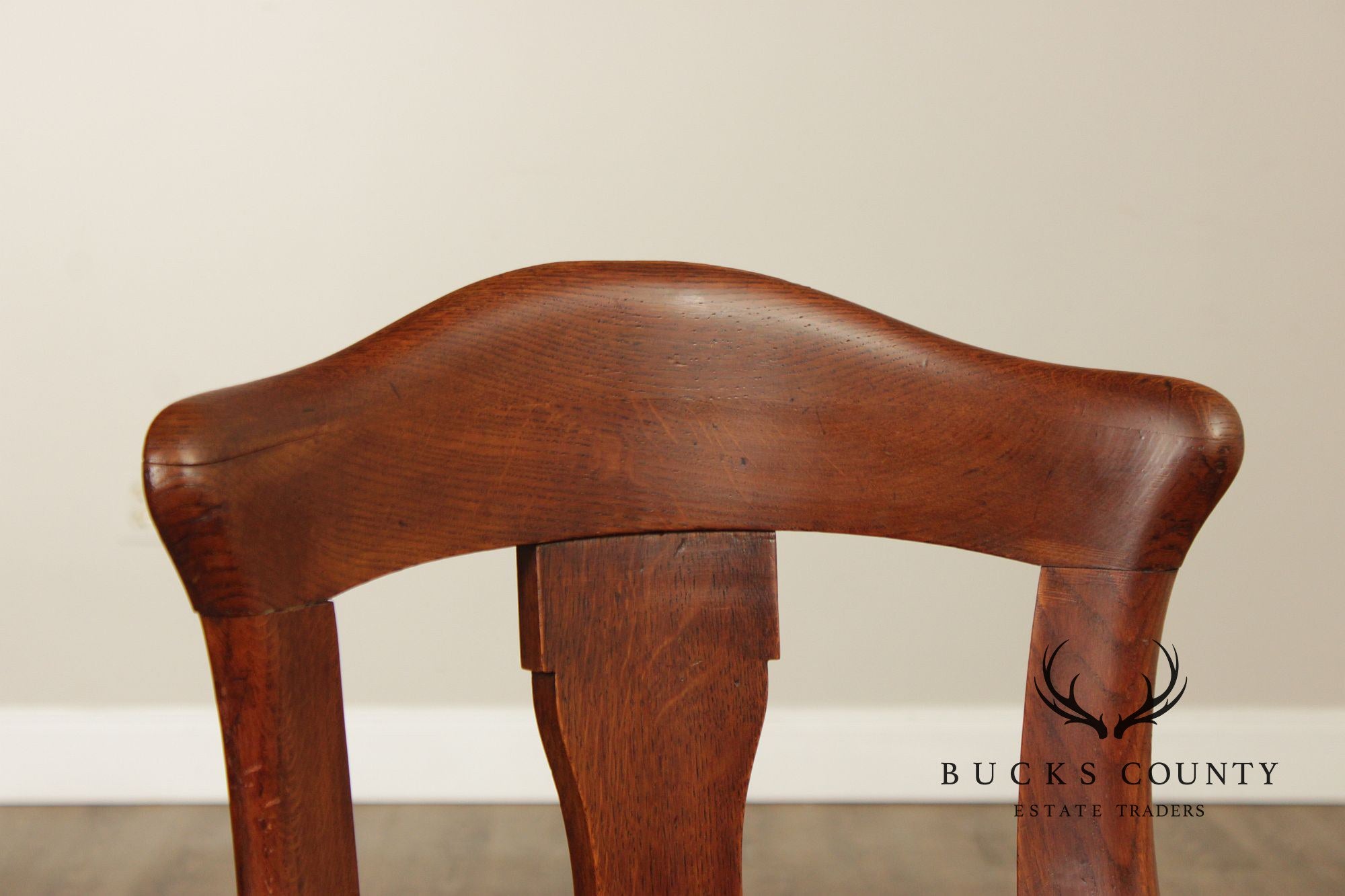 Antique Ship’s Table With Set Of Six Ship Chairs