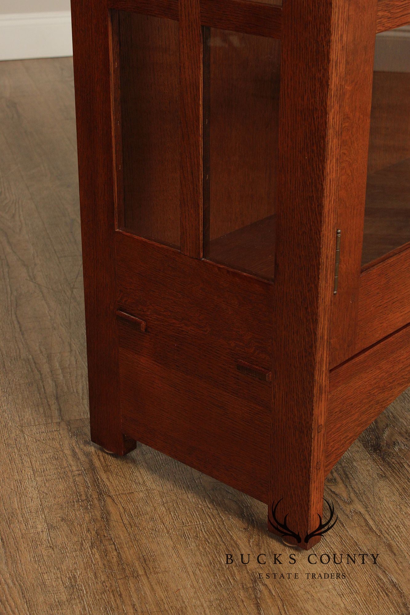 Stickley Mission Collection Oak Display Cabinet