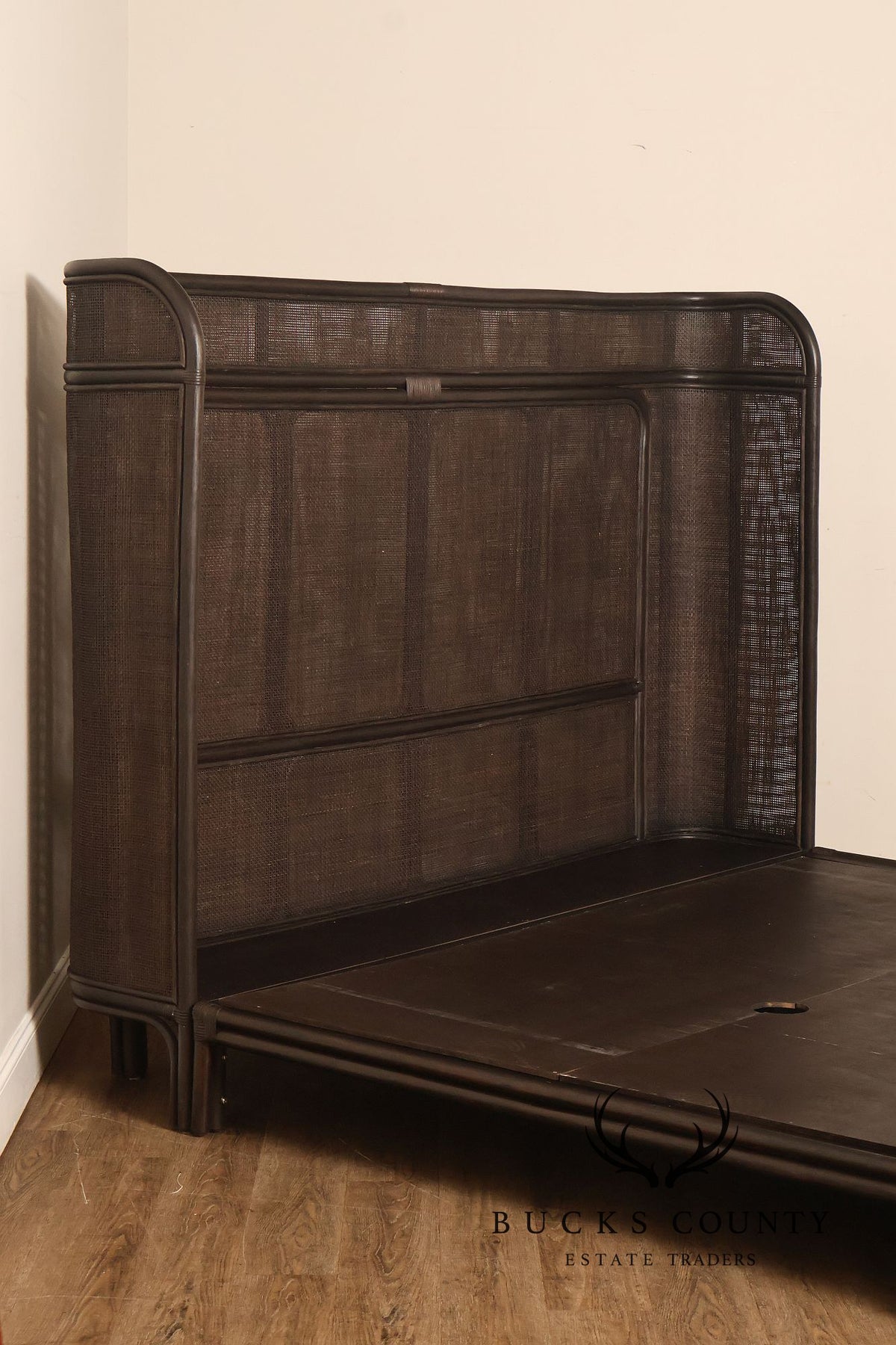 Arhaus Maya King Size Faux Bamboo And Cane Bed