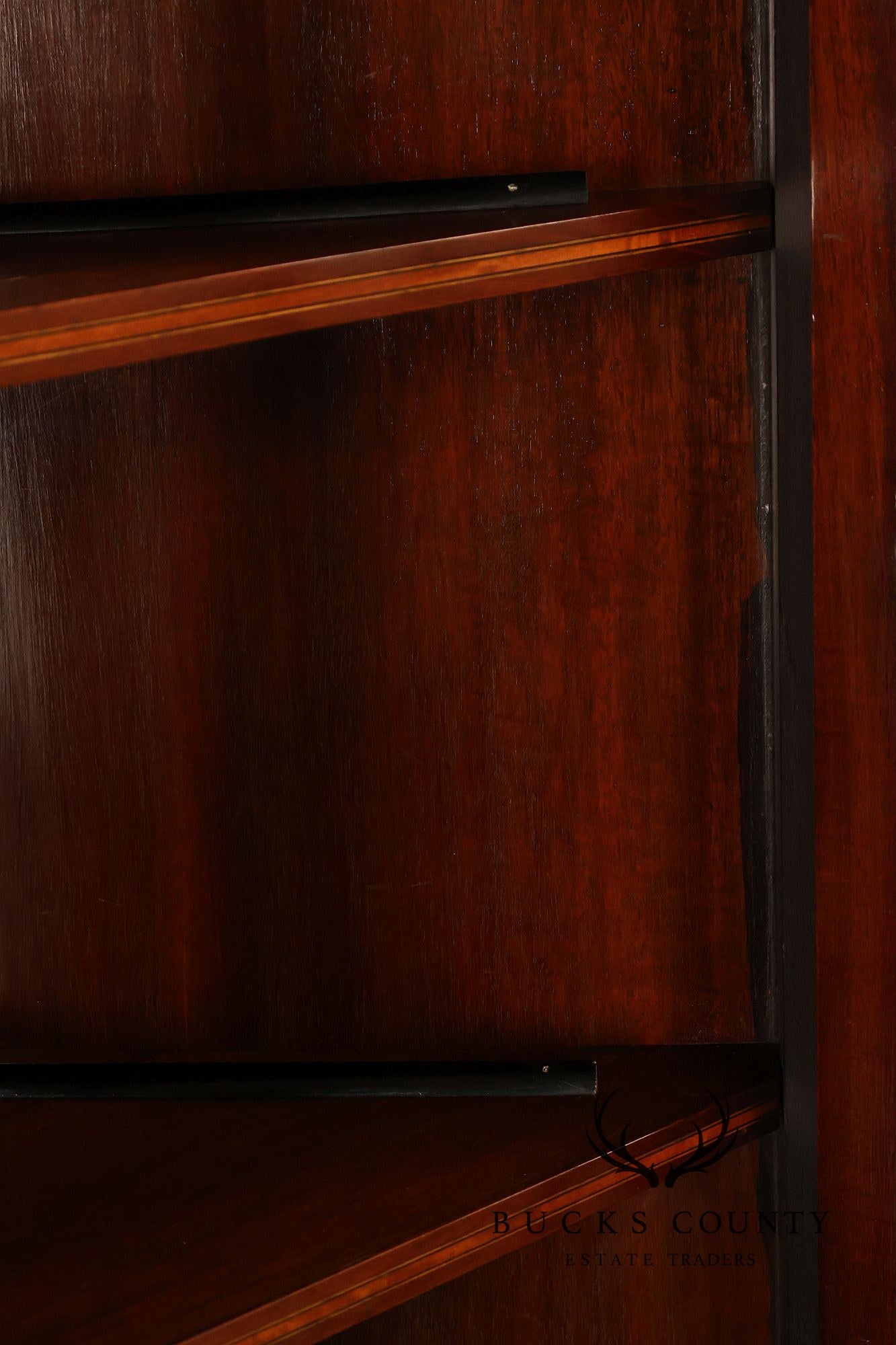 Antique Edwardian Inlaid Mahogany Corner Cabinet