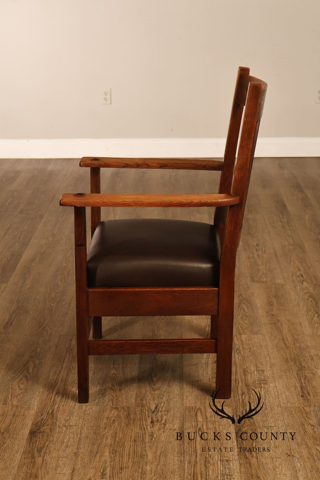 Antique Mission Quarter Sawn Oak Armchair