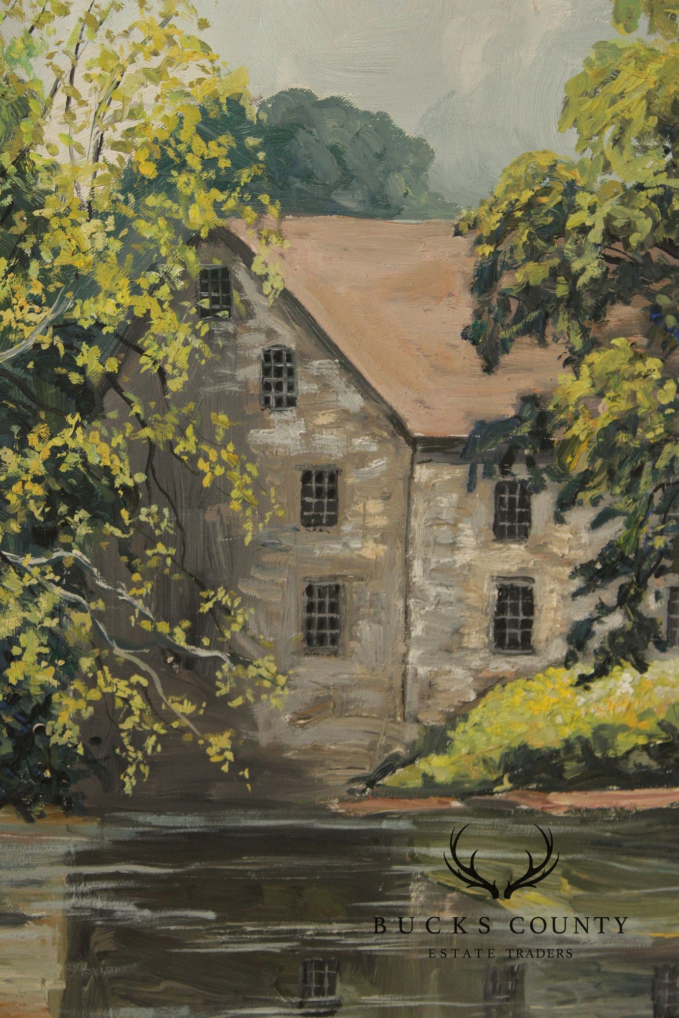 Harry Martin Book Pennsylvania Impressionist Oil Painting, Mill Pond