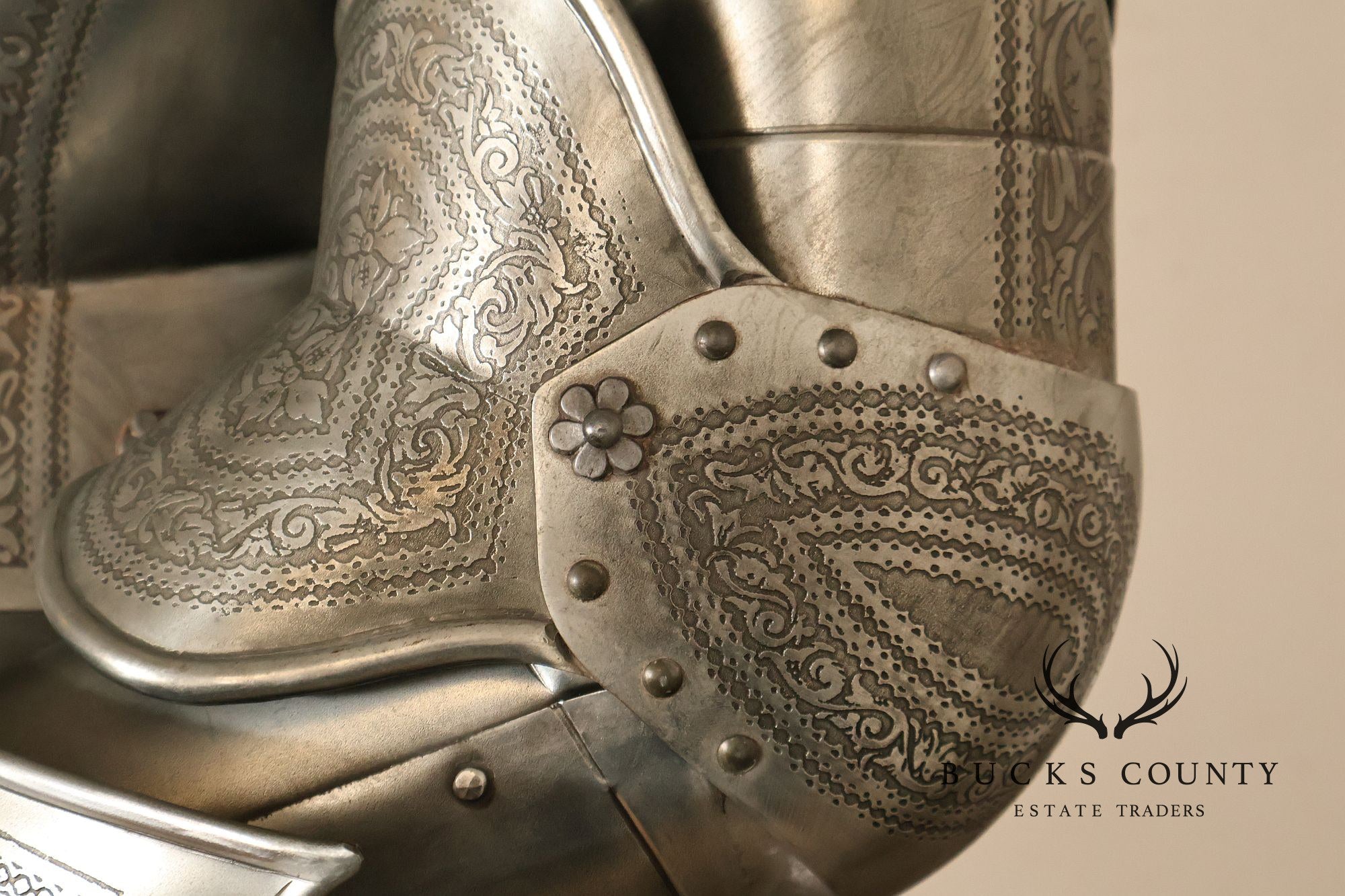 Marto Toledo Spanish Engraved Full Suit of Armor with Sword