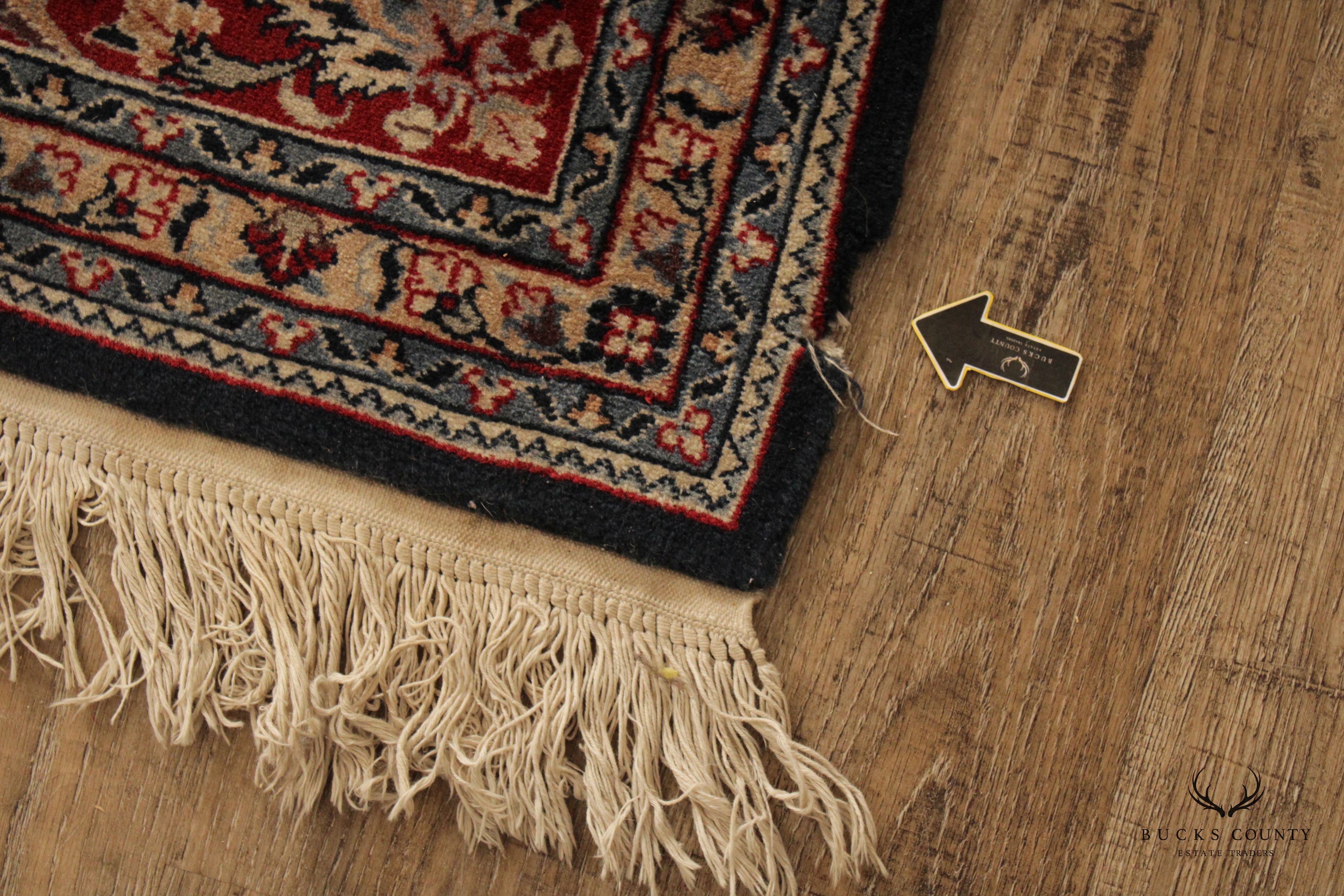Persian Kashan Wool Area Rug, 9' x 6'