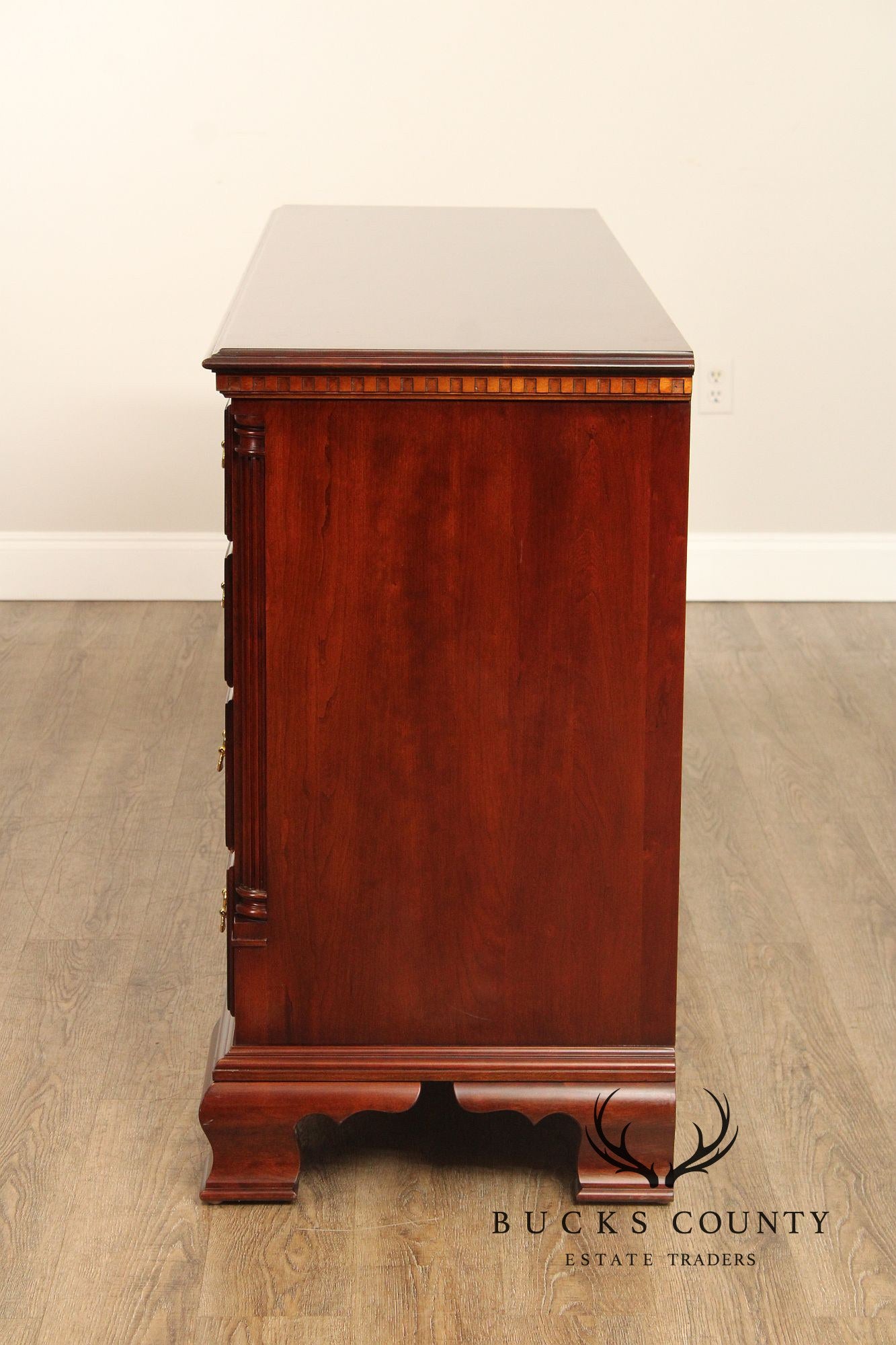 Statton Georgian Style Cherry Long Dresser