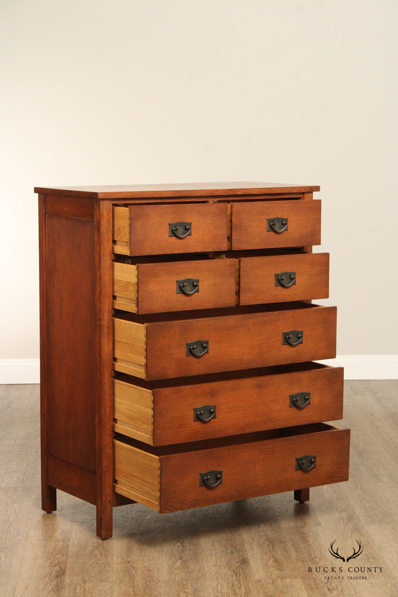 Stickley Mission Style Oak High Chest