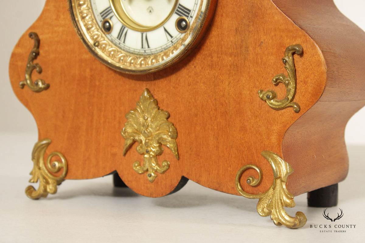 Ansonia French Art Nouveau Style Mantel Clock