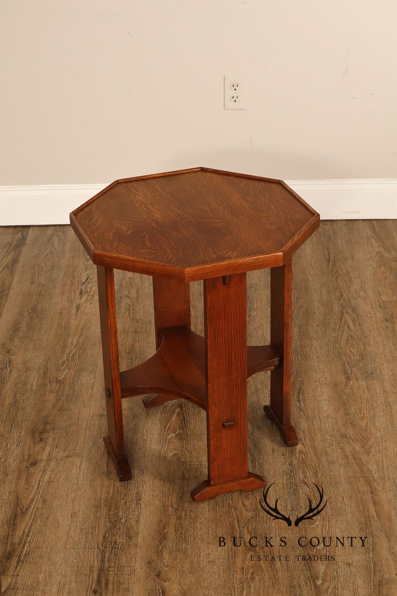 Stickley Mission Collection Oak Octagonal End Table