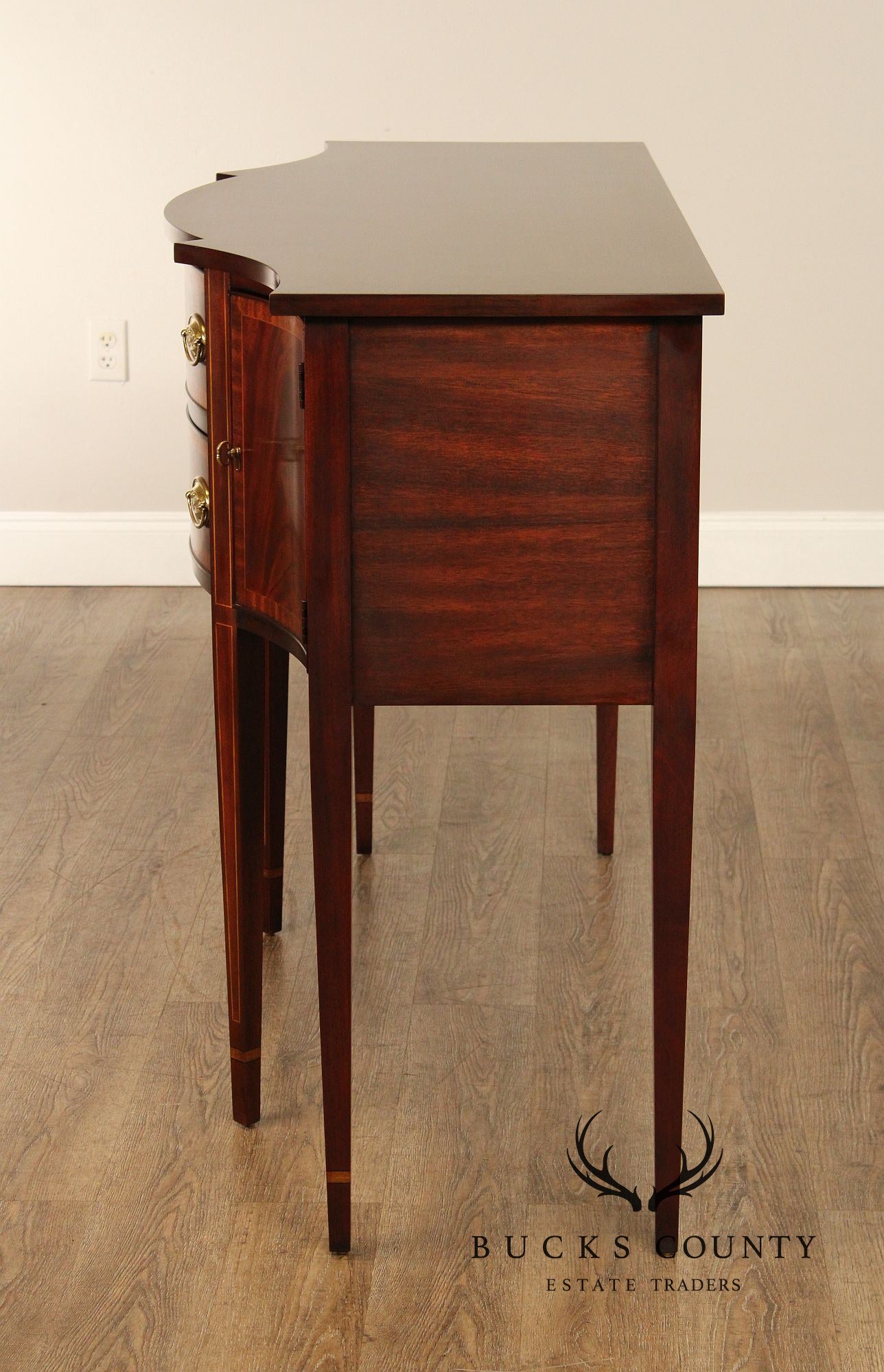 Henkel Harris Hepplewhite Style Inlaid Mahogany Sideboard