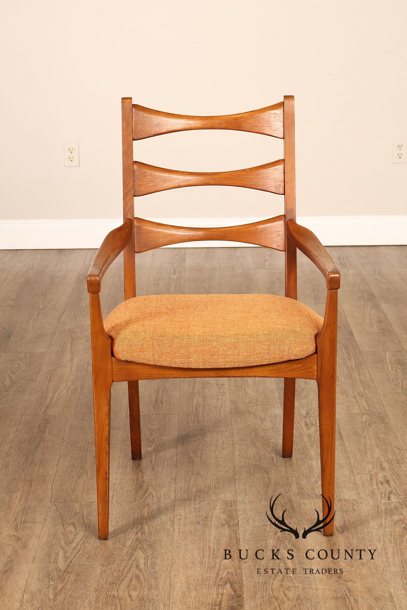 Lane Rhythm Mid Century Modern Set Of Six Walnut Dining Chairs