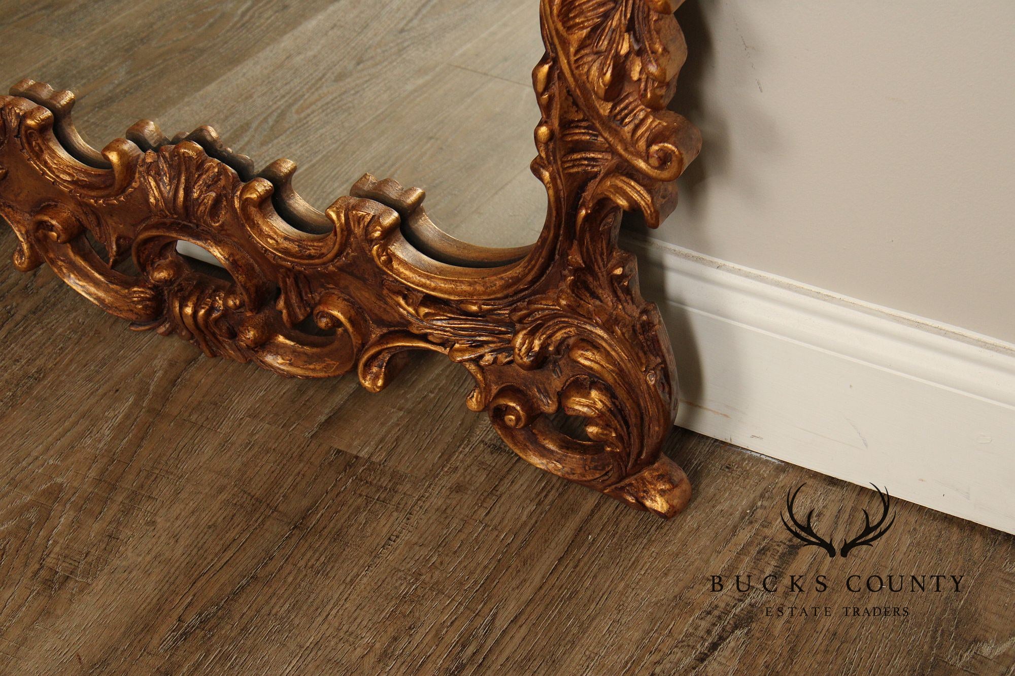 John Richard Rococo Style Gilt Carved Frame Wall Mirror