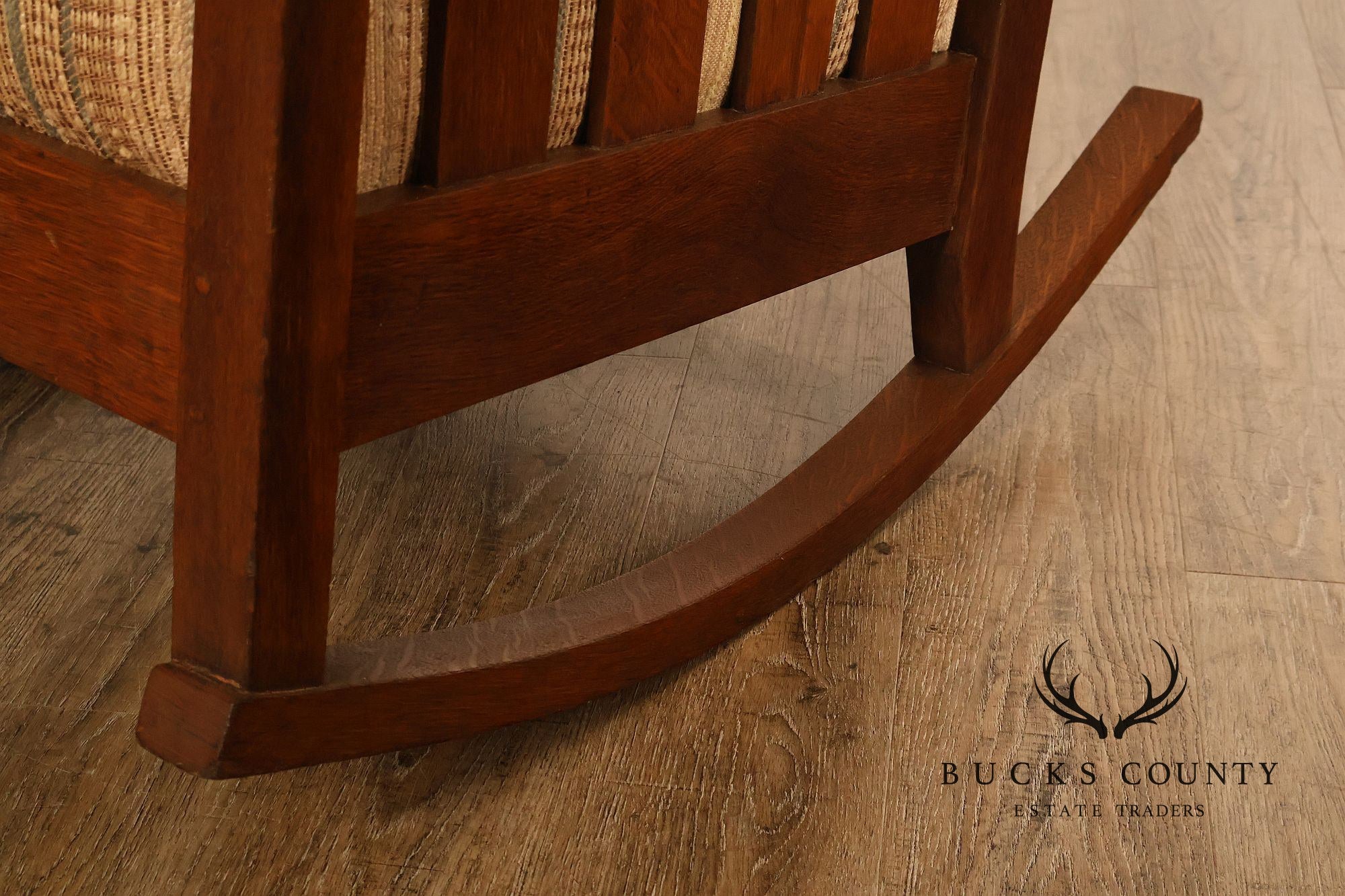 Antique Lifetime Arts And Crafts Oak Rocking Chair