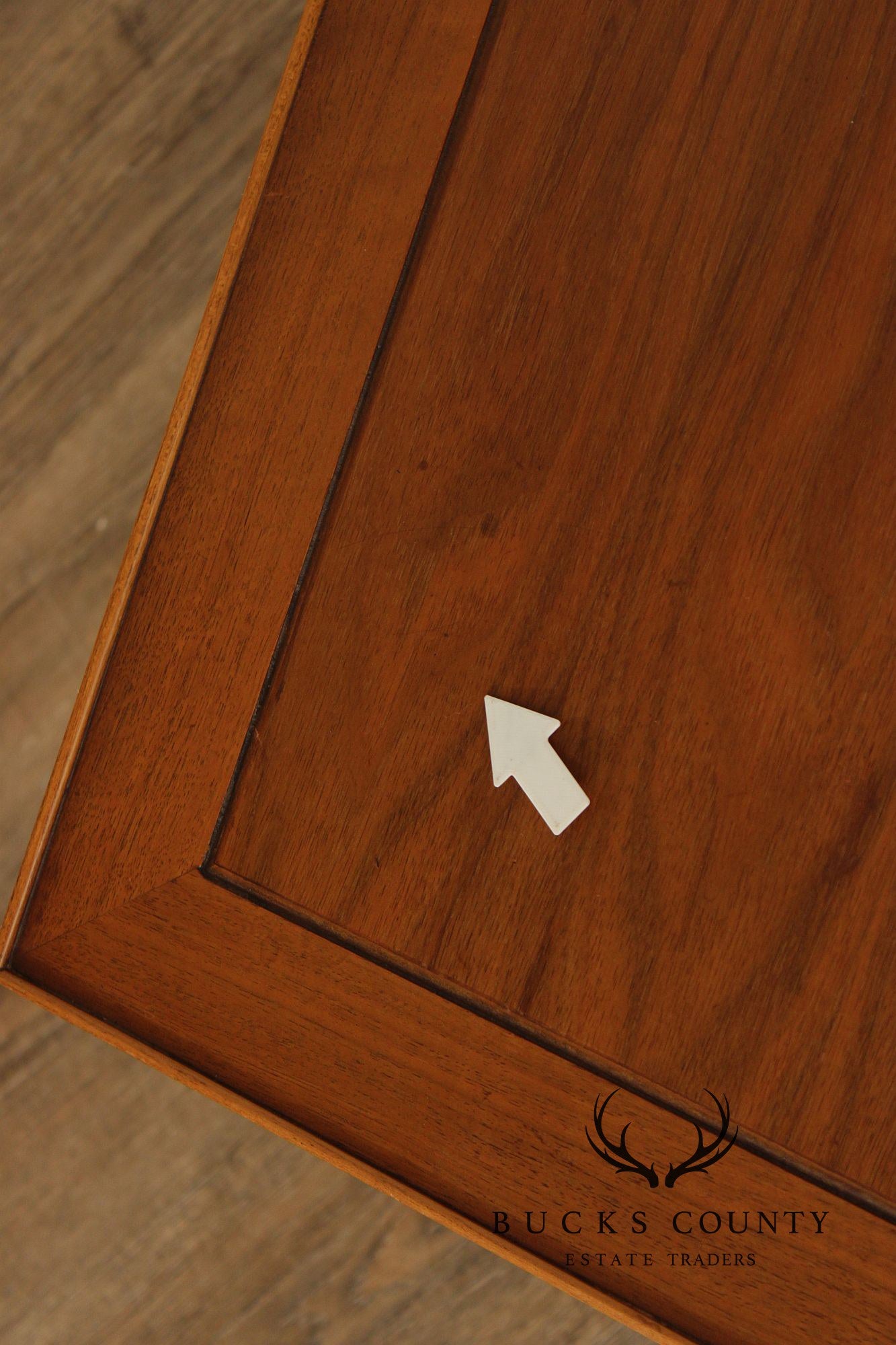 Lane Copenhagen Mid-Century Modern Two-Tier Walnut End Table