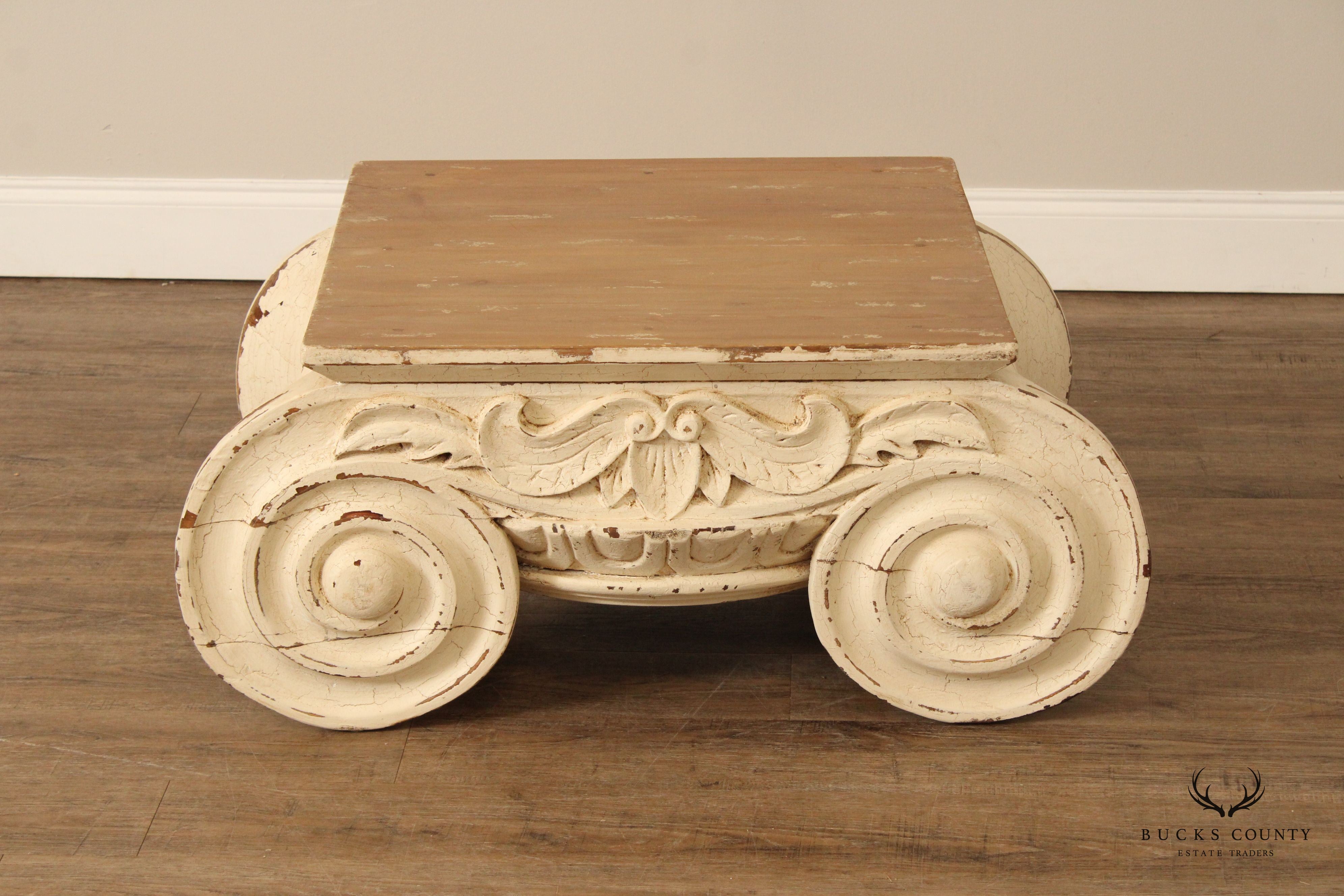 Restoration Hardware Pair of Capital 'Ionic' Coffee Tables