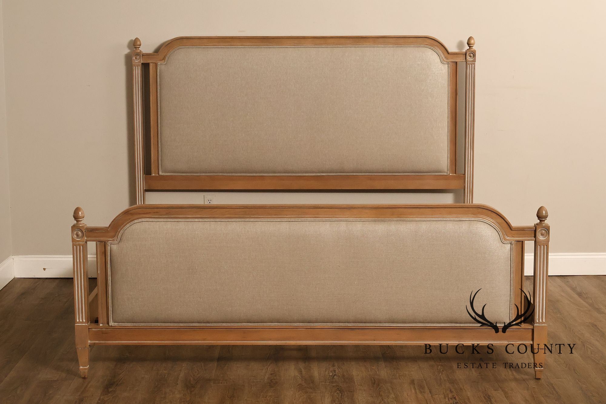 Ethan Allen King 'Allesandra' Upholstered Bed Frame
