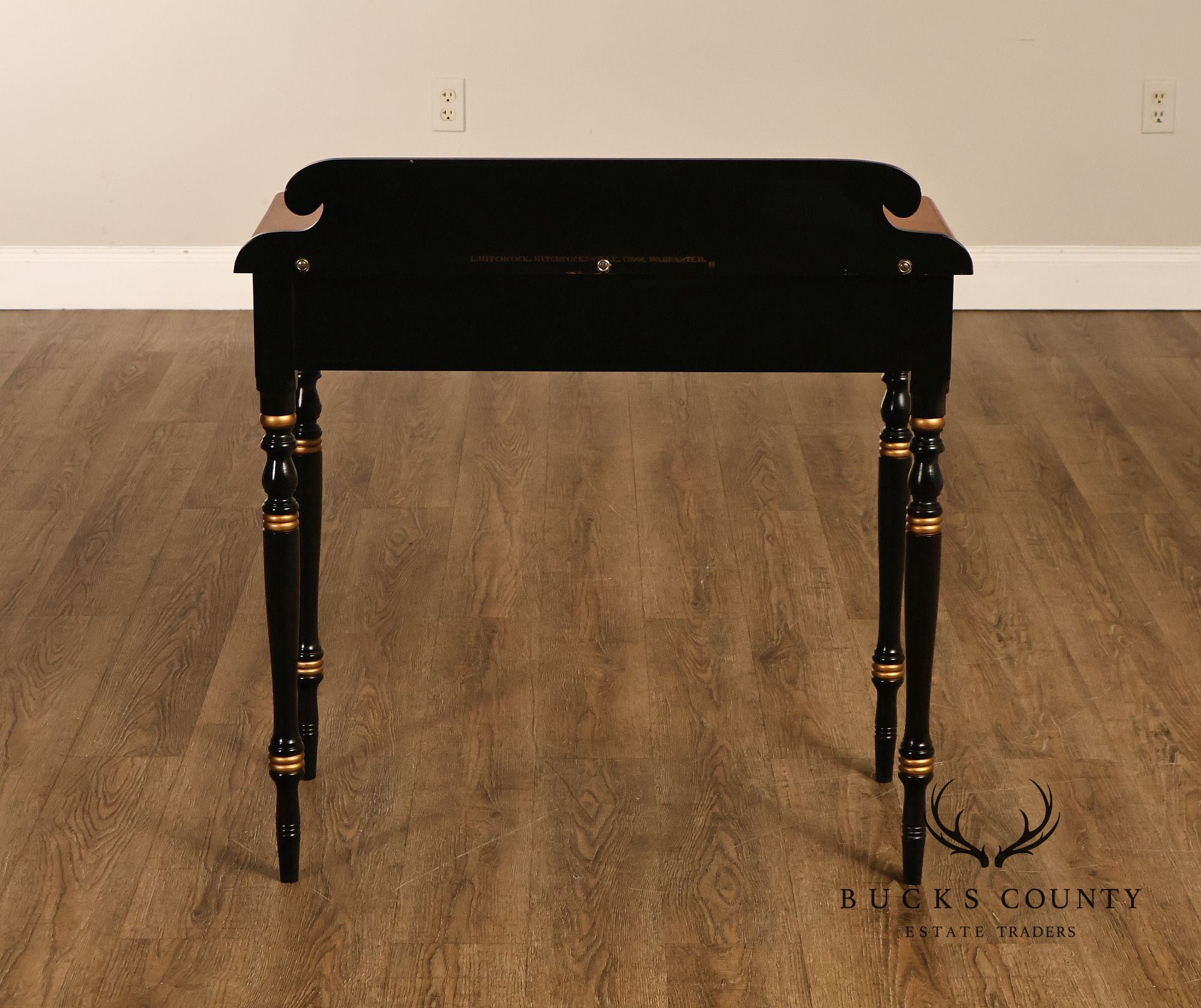 Hitchcock Vintage Ebonized Maple Writing Desk