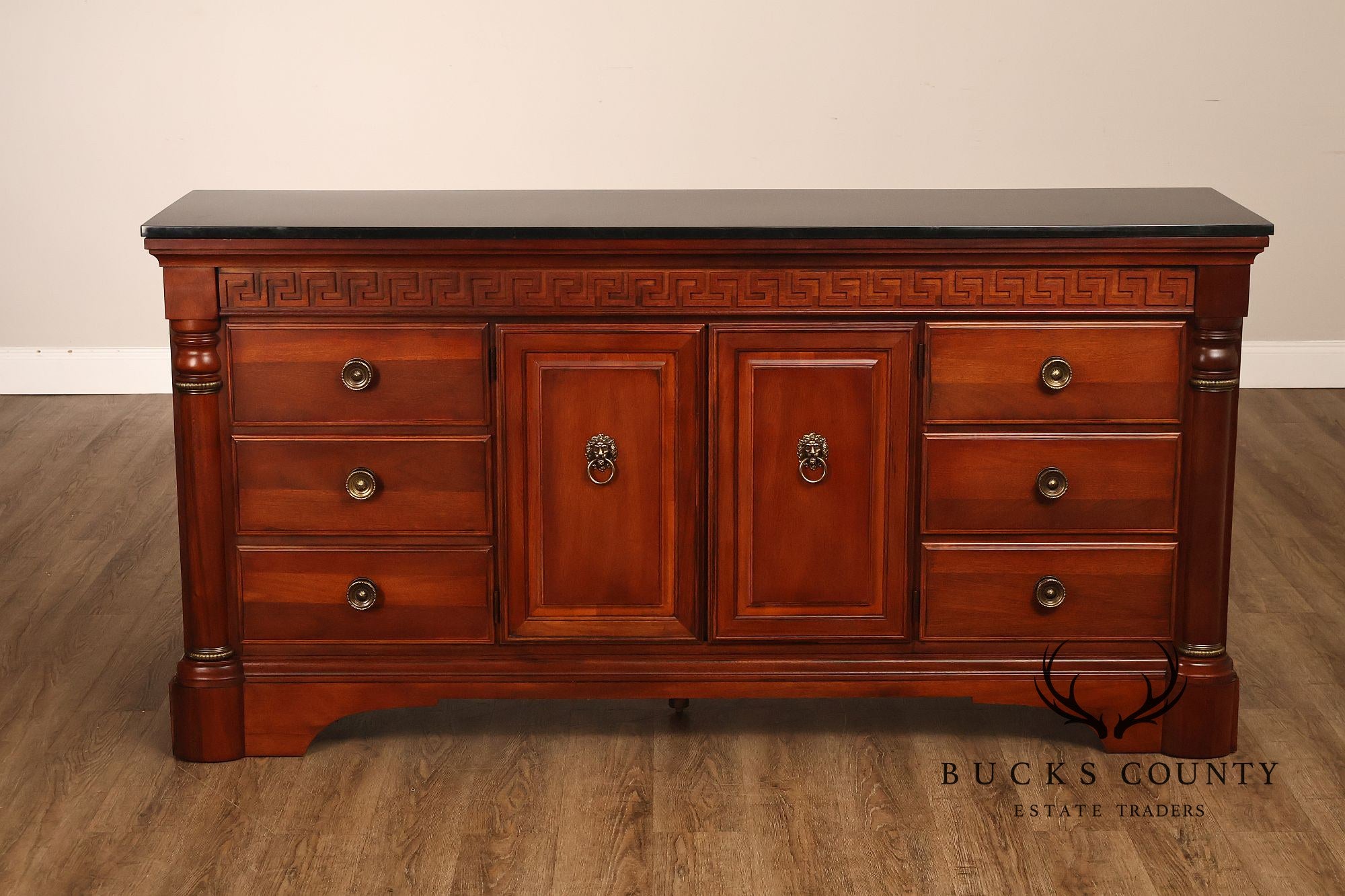 Stanley Regency Style Mahogany Triple Dresser