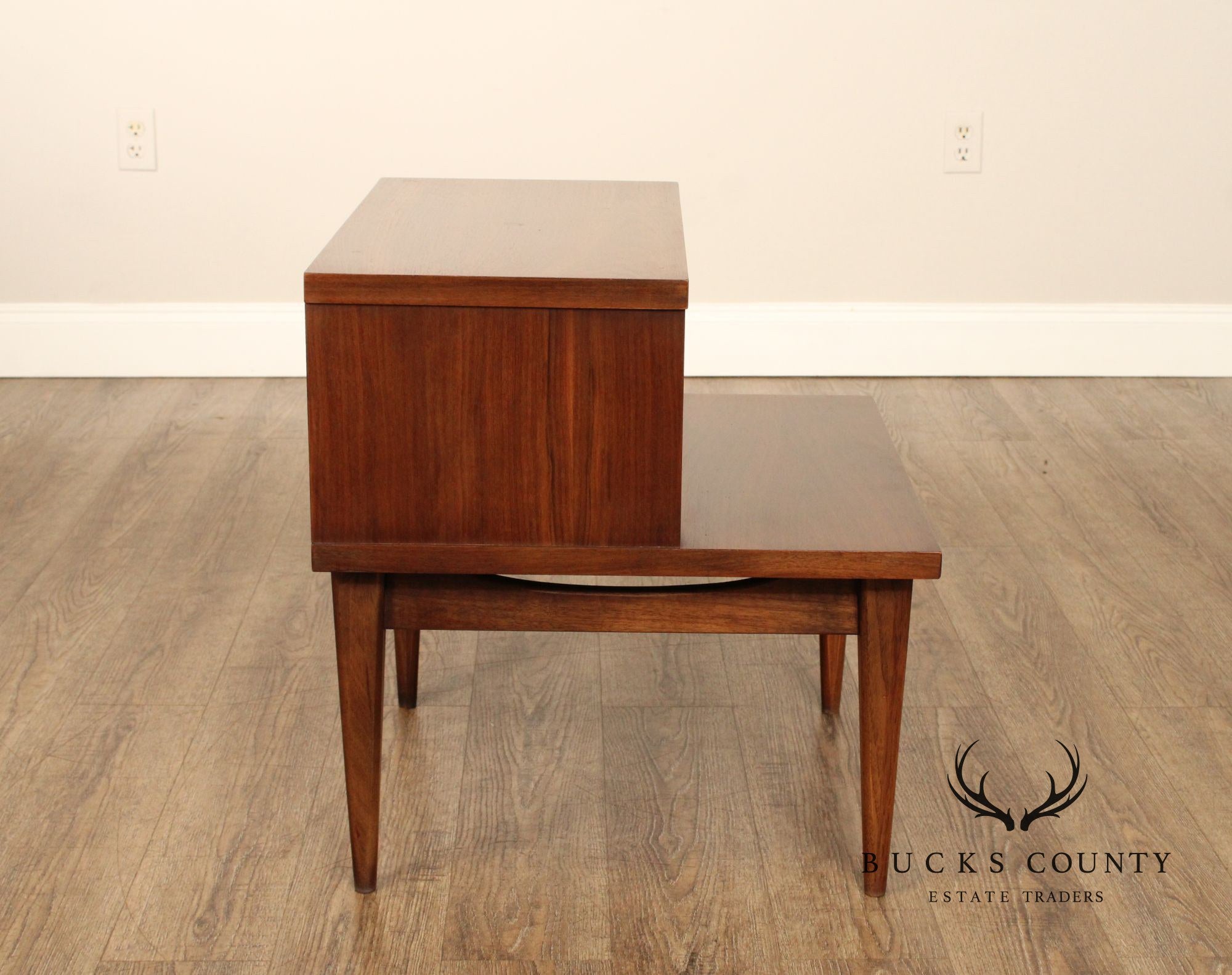 Kent Coffey 'The Tableau' Mid Century Modern Walnut Nightstand