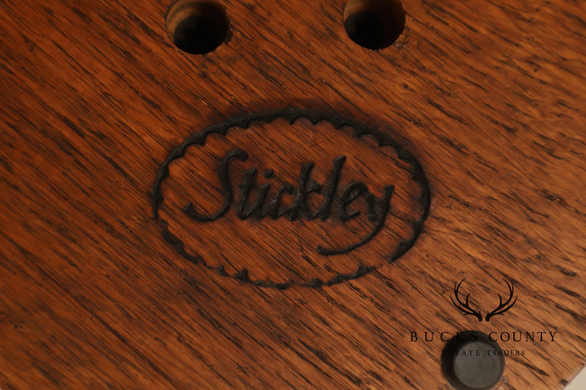 Stickley Mission Collection Table Lamp With Leaded Glass Shade