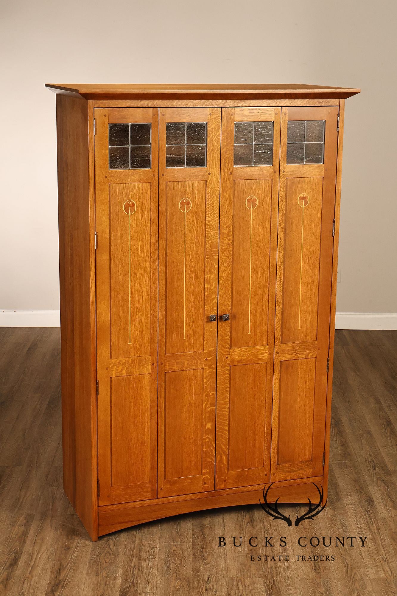 Stickley Harvey Ellis Oak Storage Or Entertainment Armoire