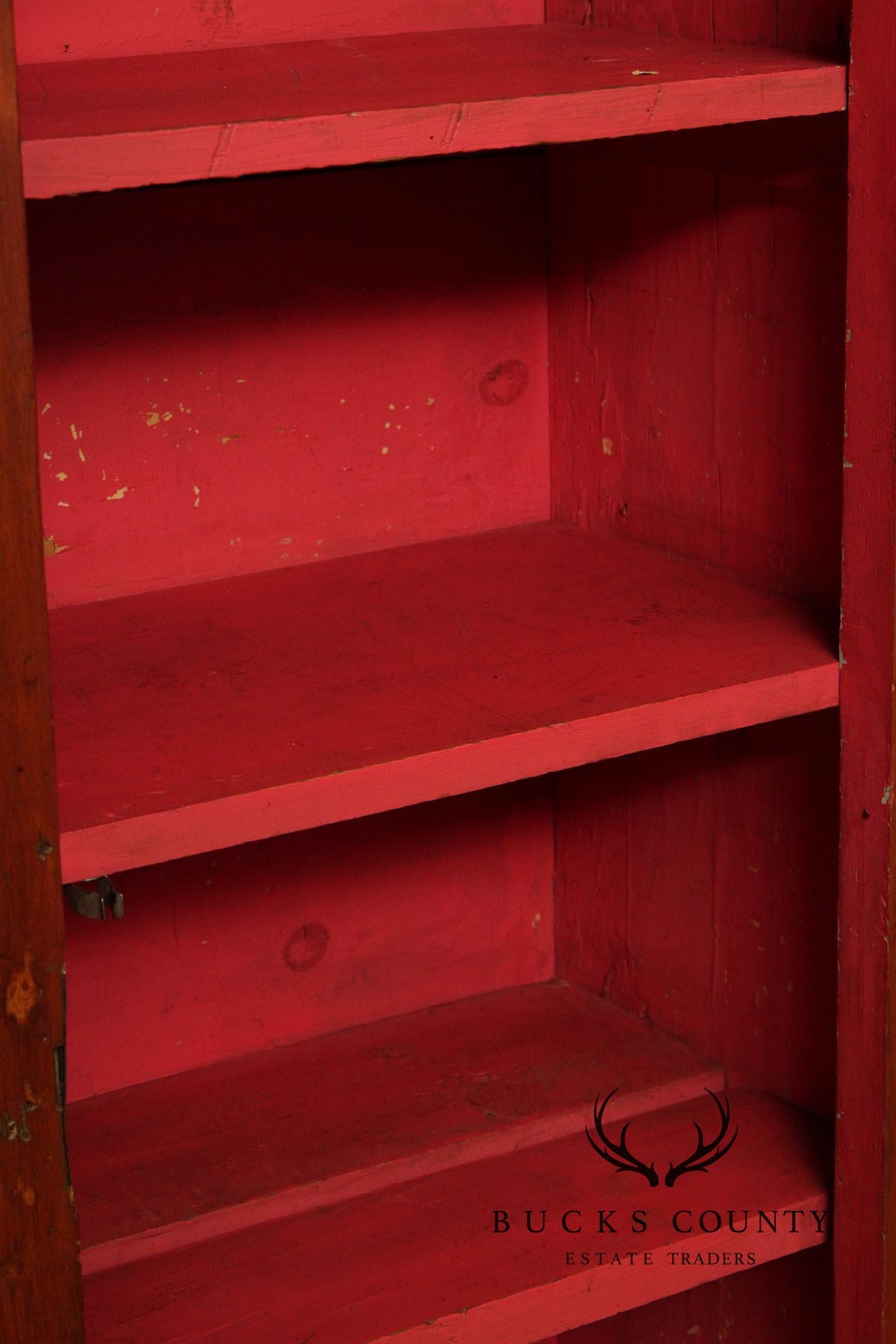 Antique Softwood Two-Door Pantry Cupboard