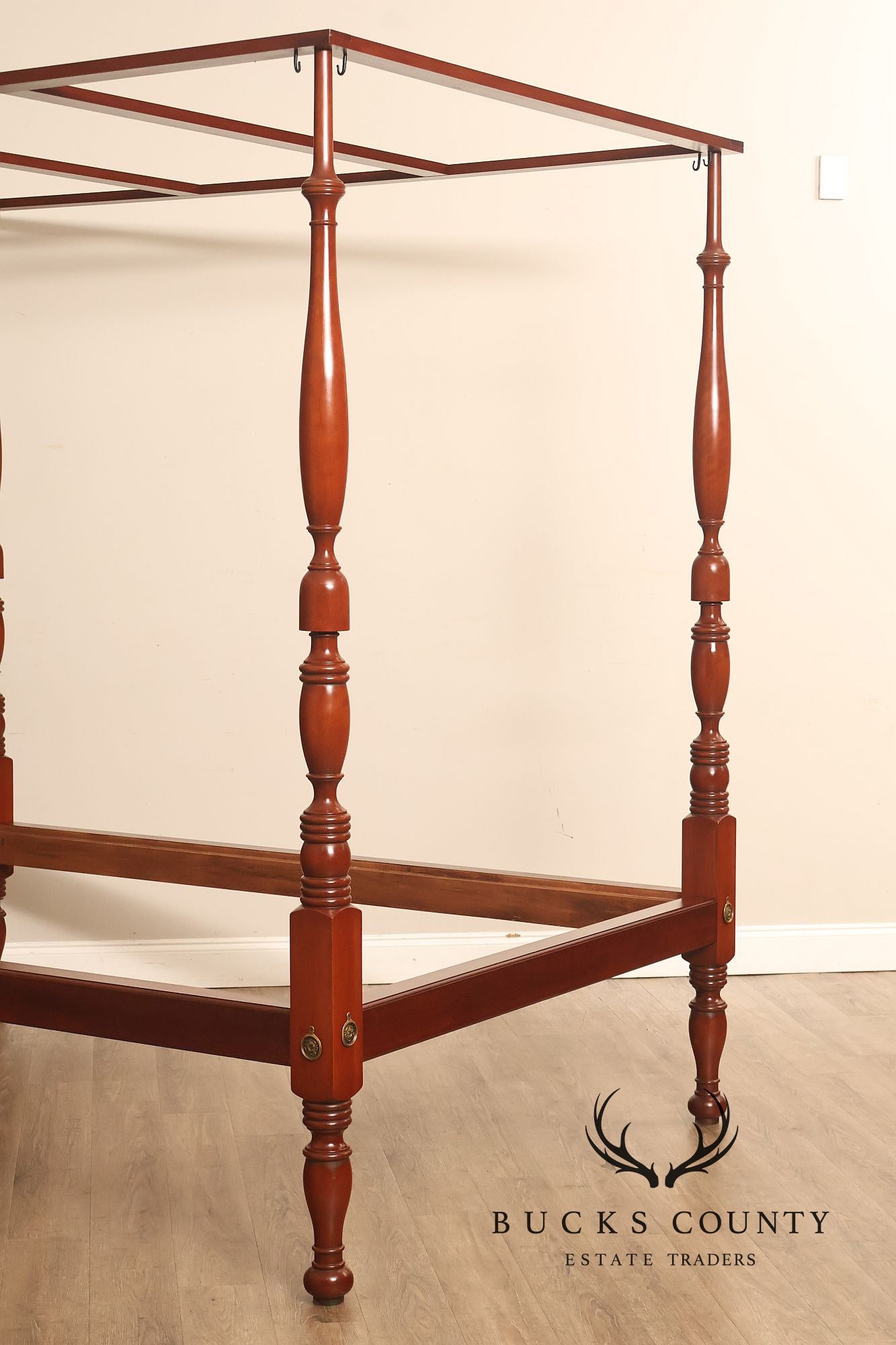 Andersen & Stauffer Sheraton Style Cherry Full Size Tall Post Canopy Bed