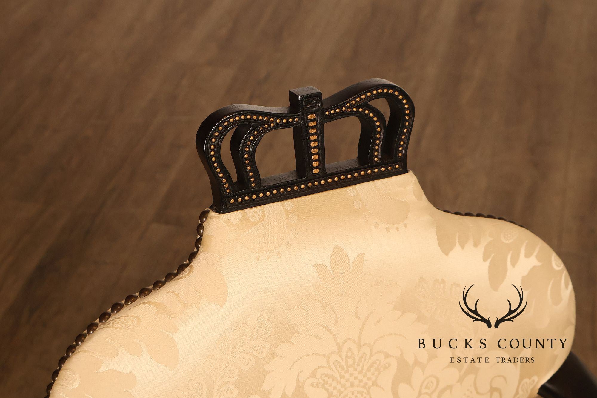 Baker Stately Homes Queen Anne Style Crown Armchair
