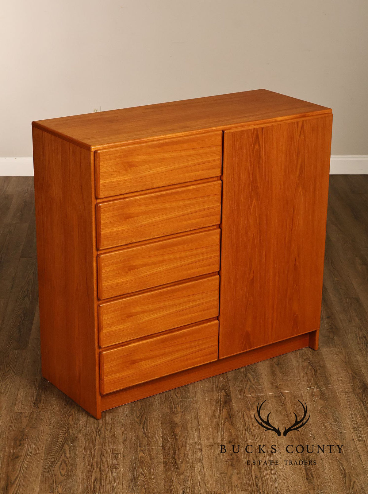 Scan Coll Danish Modern Teak Gentlemen’s Chest