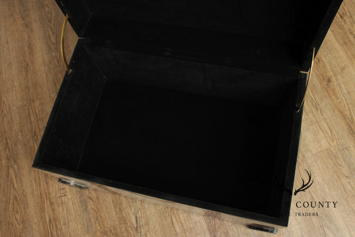 Casa Bique Hollywood Regency Tessellated Stone Chest
