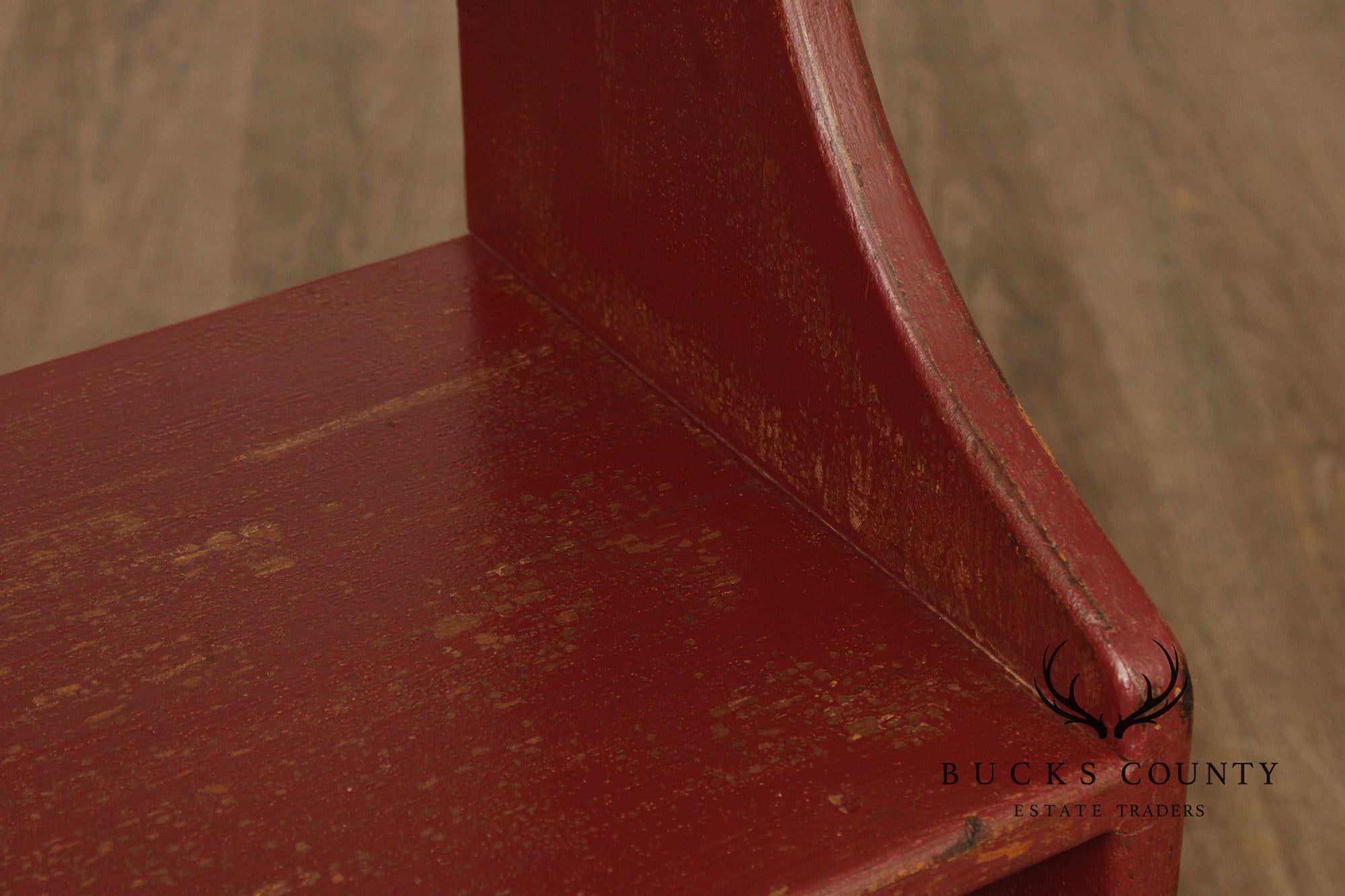 Primitive Painted Three-Tier Display Shelf