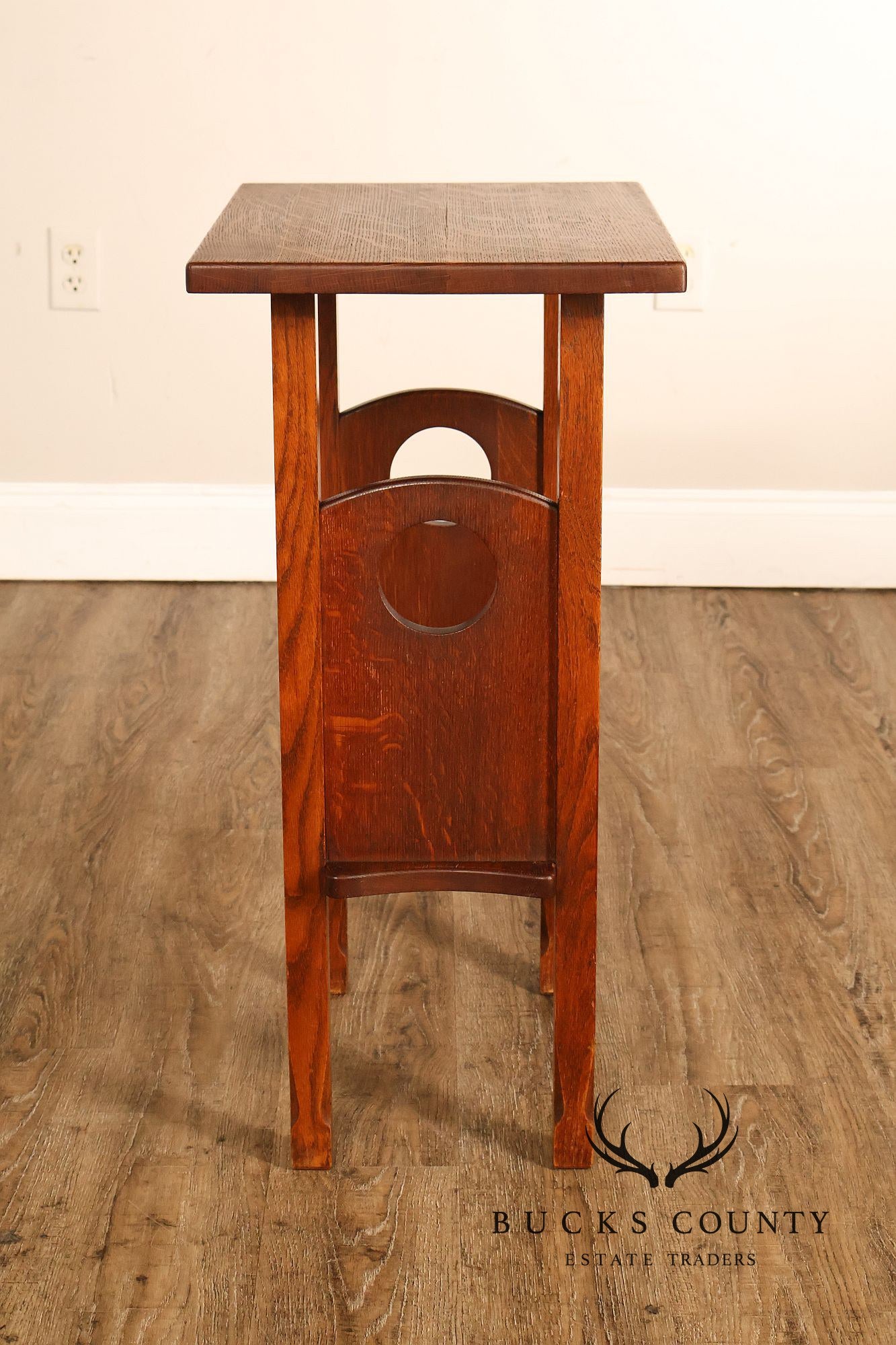 Antique Arts And Crafts Mission Oak Imperial Stand