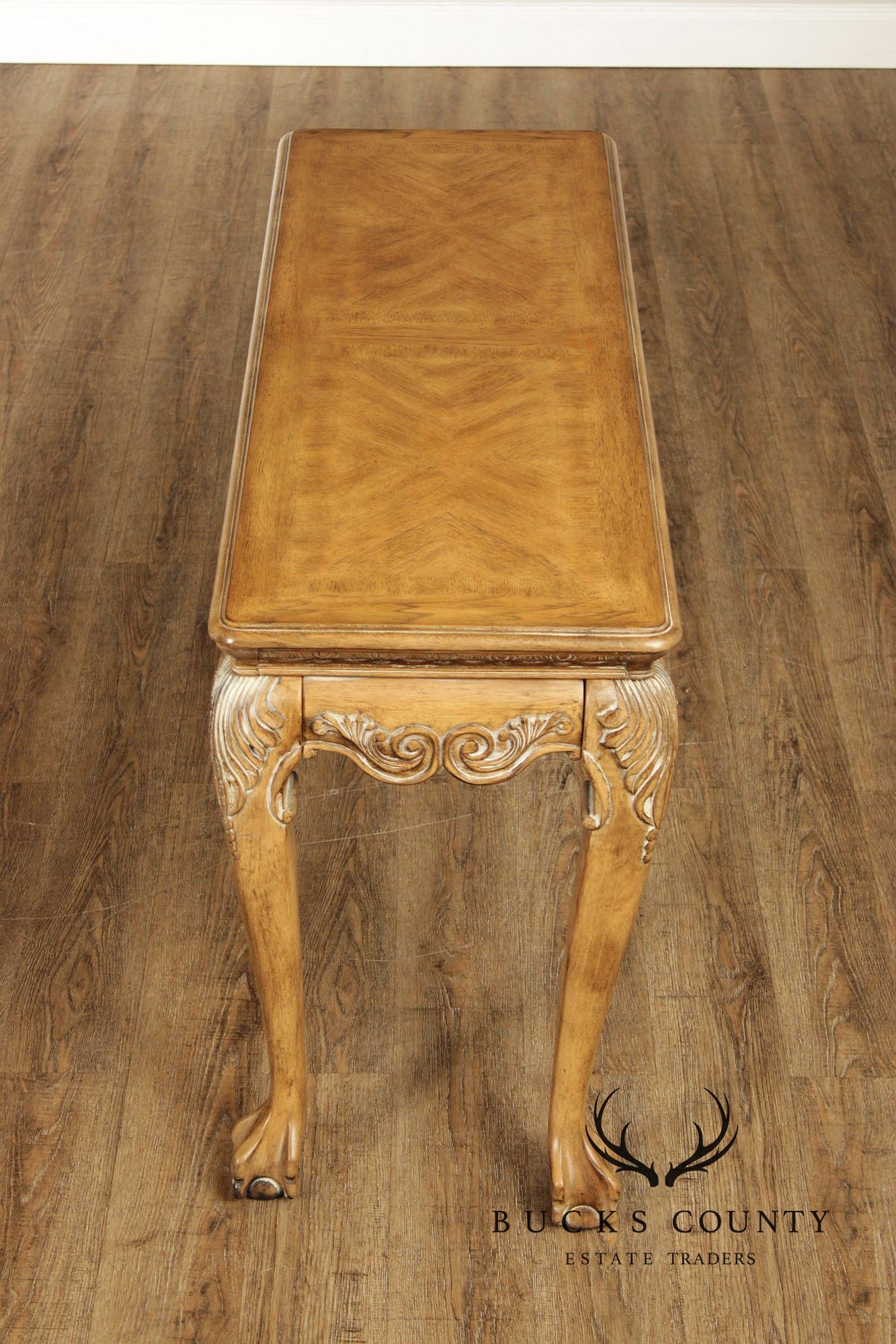 Chippendale Style Carved Console Sofa Table