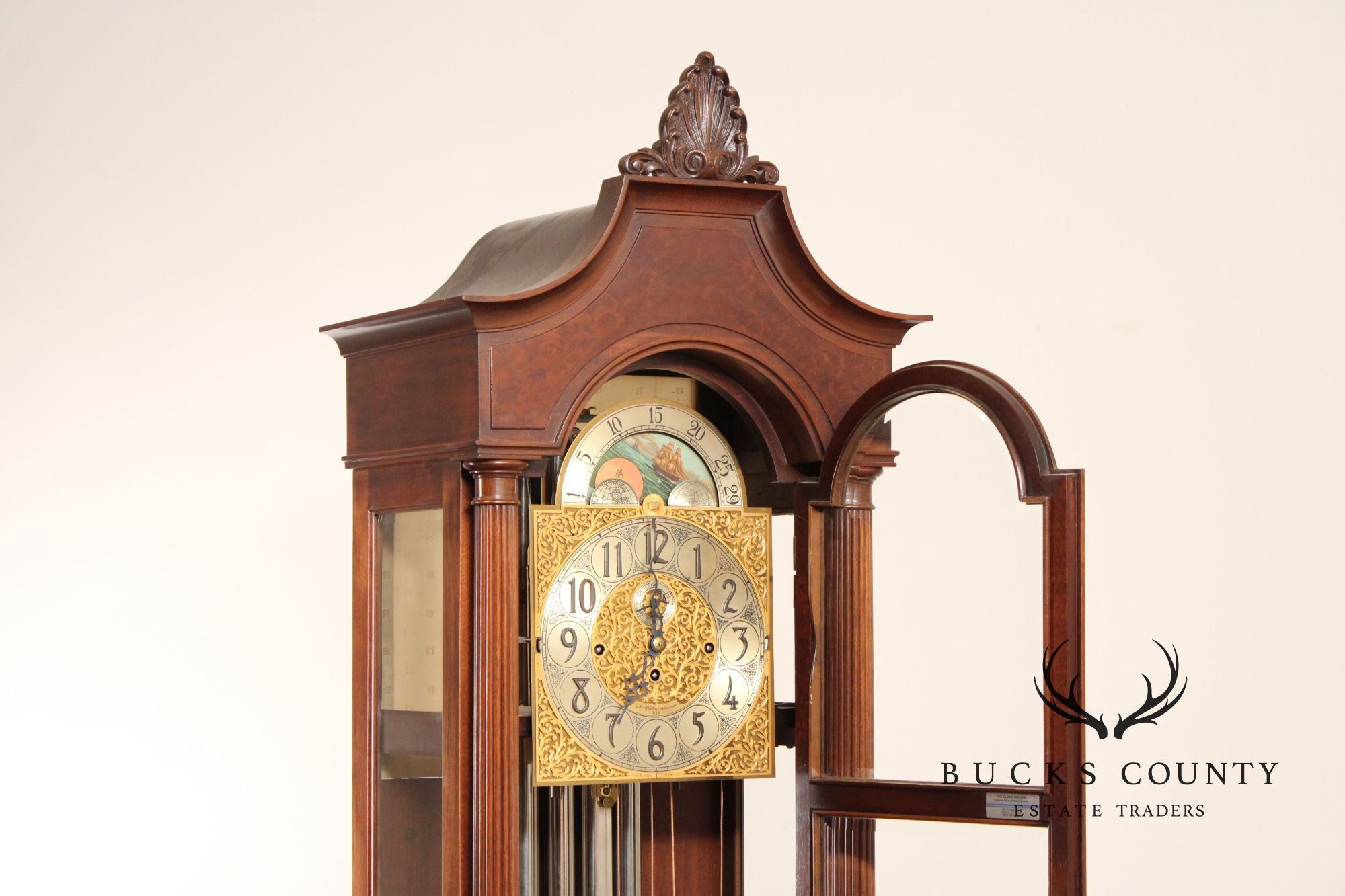 Herschedede 5 Tube Grandfather Hall Clock