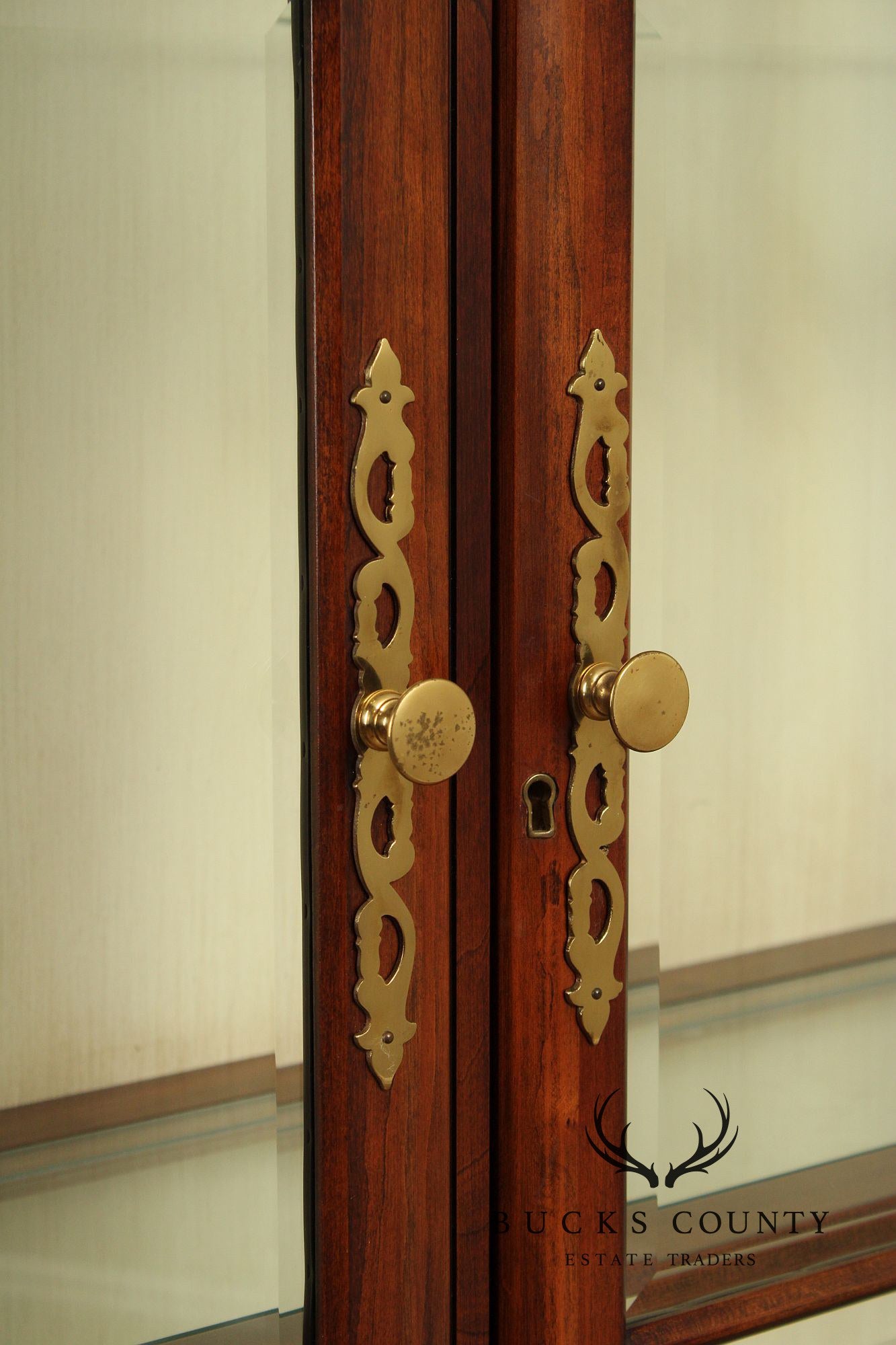 Union National Fruitwood Display Cabinet