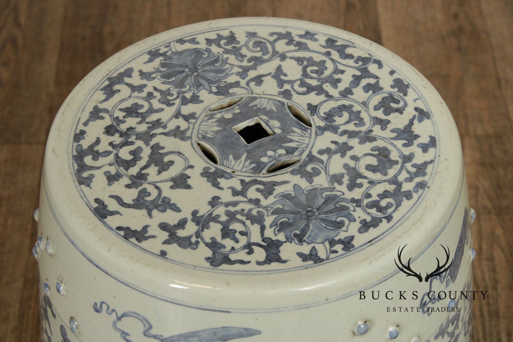 Chinese Blue and White Porcelain Garden Seat