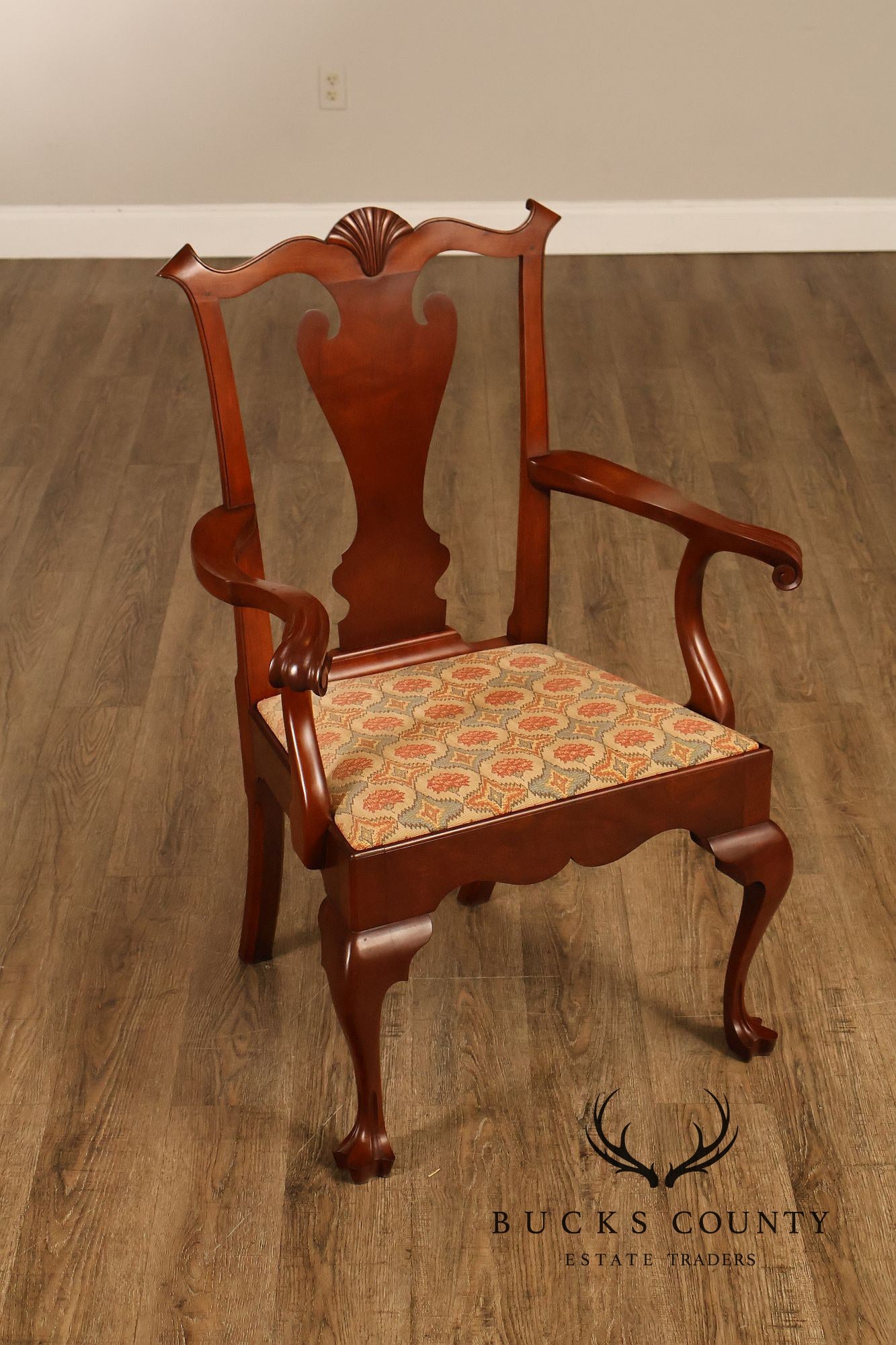 Irion Company Queen Anne Style Cherry Dining Chairs Set Of Six