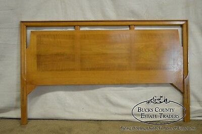 Mid Century Modern Light Walnut Danish Style Full Size Headboard