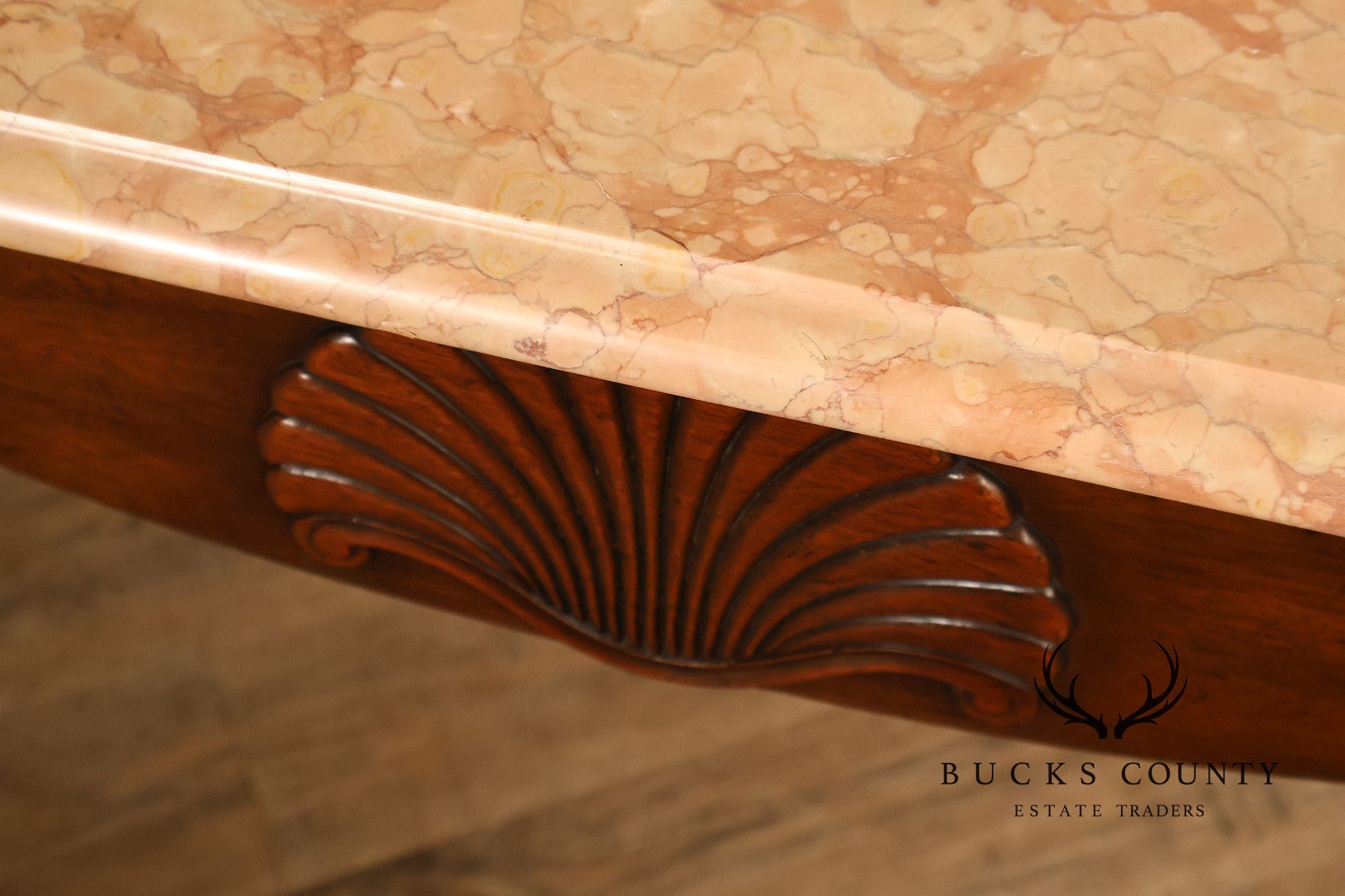 Kittinger Colonial Williamsburg Marble Top Mahogany Server