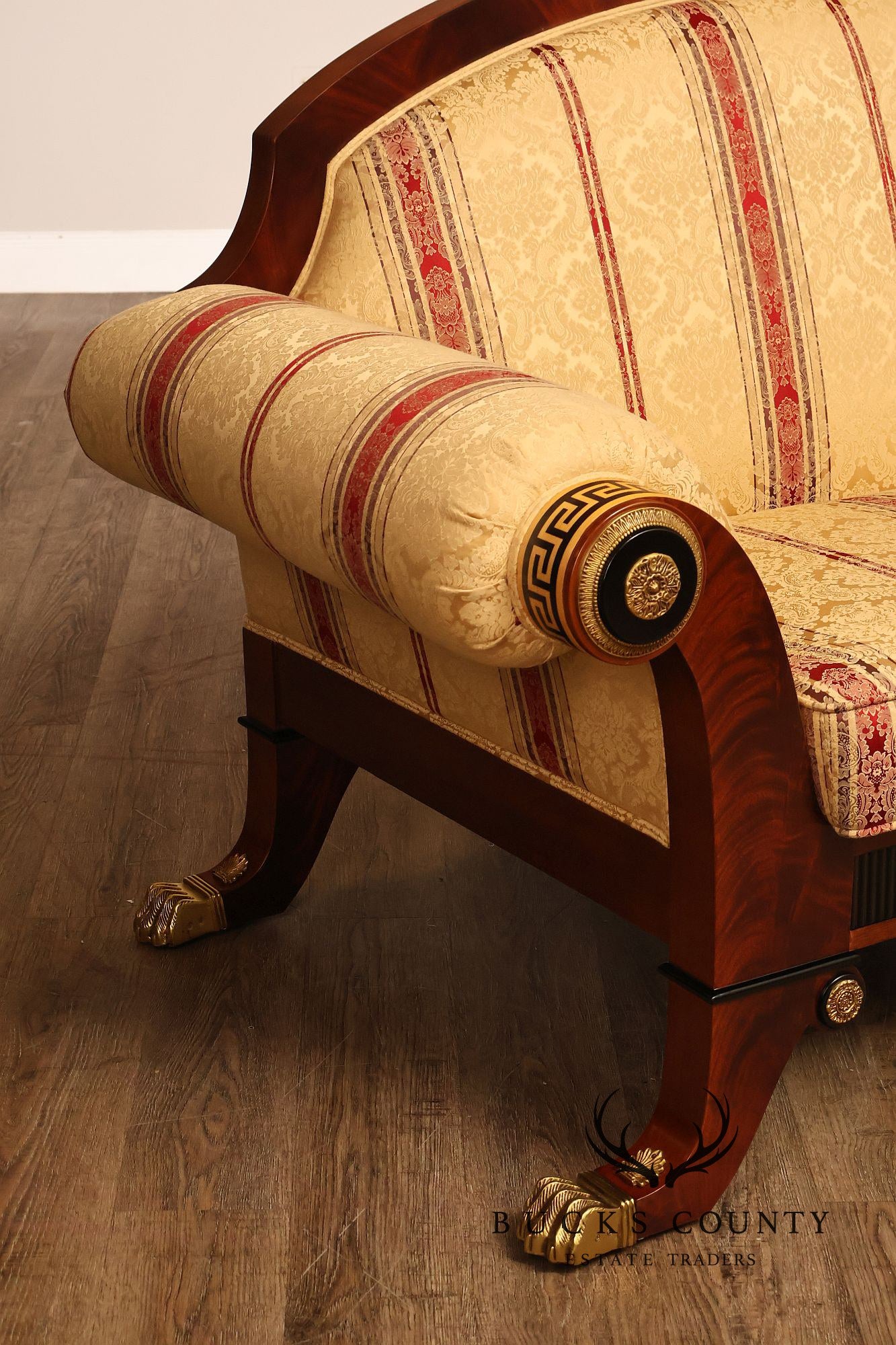 Versace Infinity Gigasso Empire Style Upholstered Loveseat