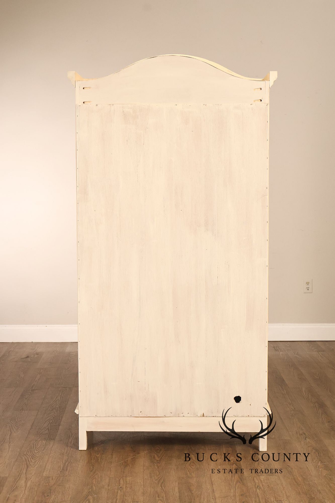 French Country Style Cream Painted Armoire