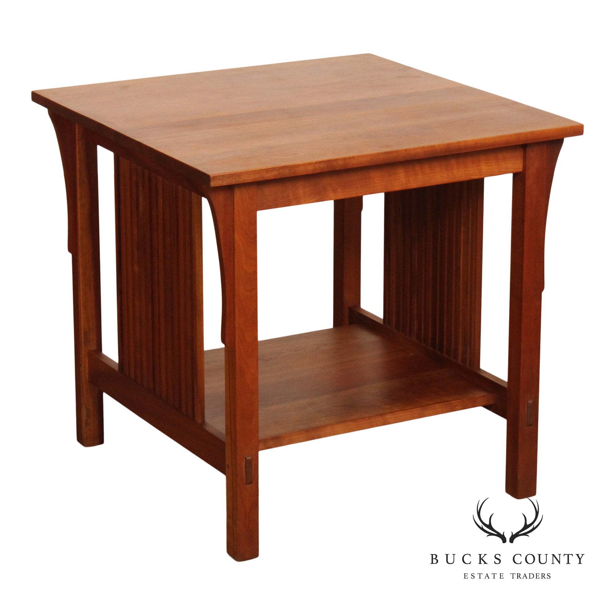 Stickley Mission Collection Cherry Spindle Lamp Table