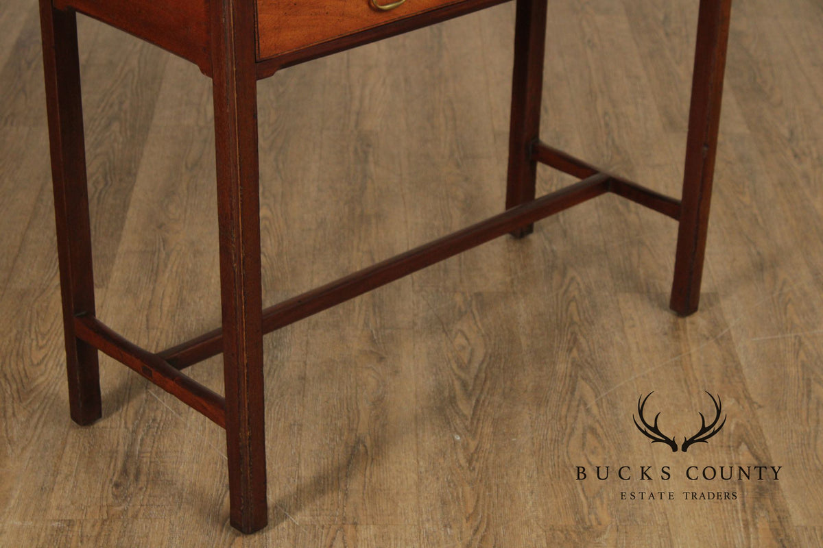 Antique Mahogany Two-Drawer Console Table
