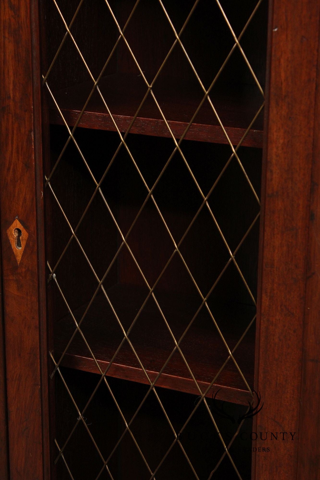 1930'S FEDERAL STYLE MAHOGANY PAIR OF  LOW BOOKCASES