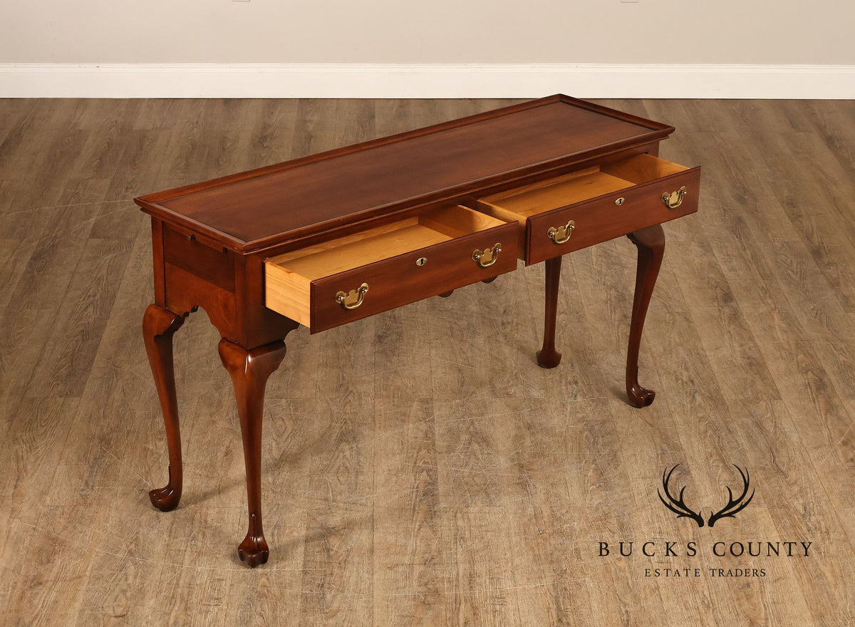 Statton Chippendale Style Cherry Console Table