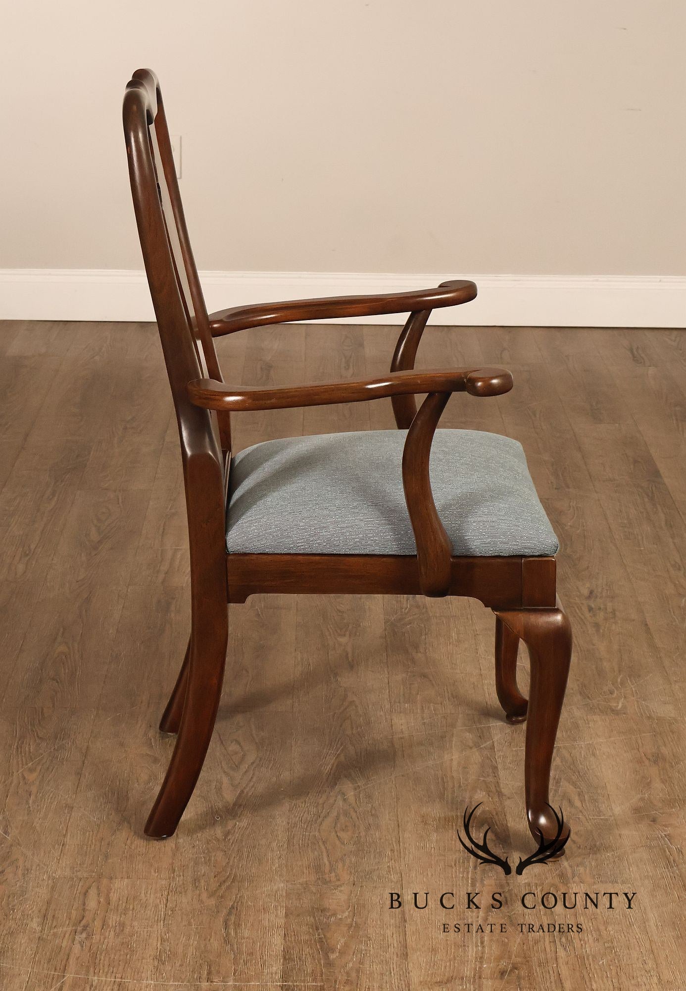 Ethan Allen Georgian Court Queen Anne Style Cherry Dining Armchair