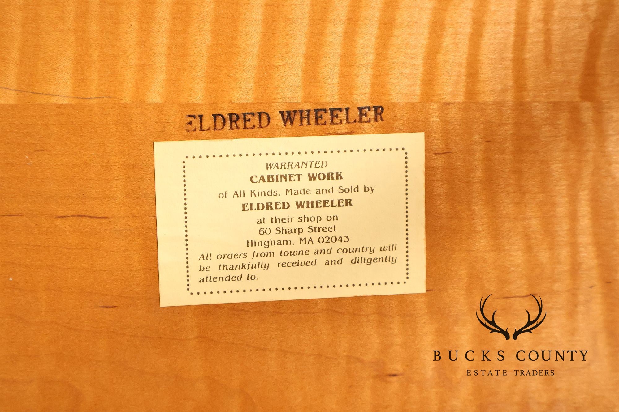 Eldred Wheeler Queen Anne Style Tiger Maple Tea Table