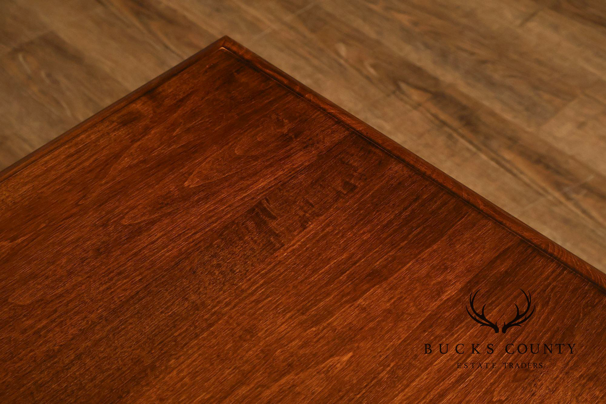 Pennsylvania House Traditional Style Vintage Maple Long Coffee Table With Cabinet Storage