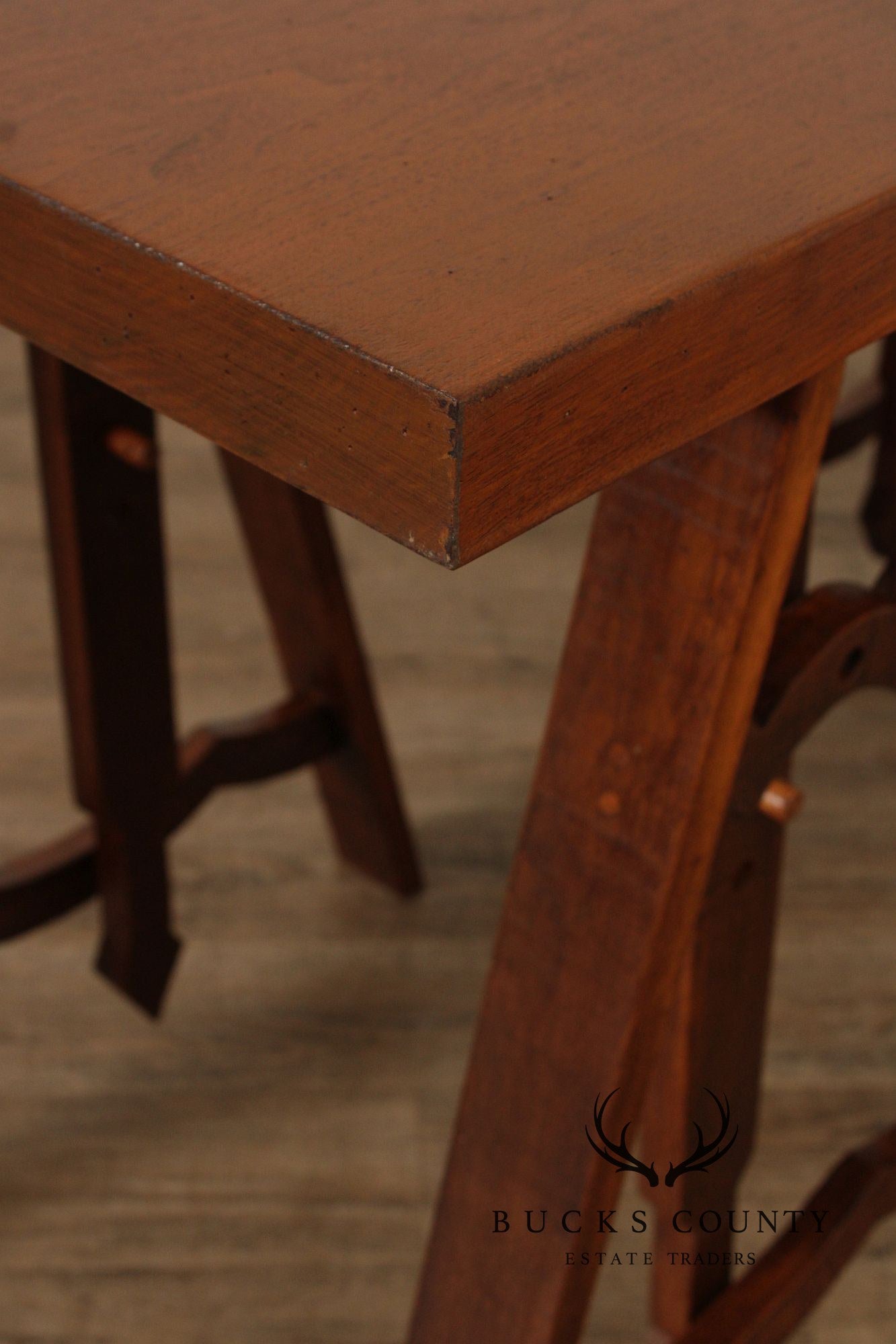 Industrial Style Sawhorse Work Table