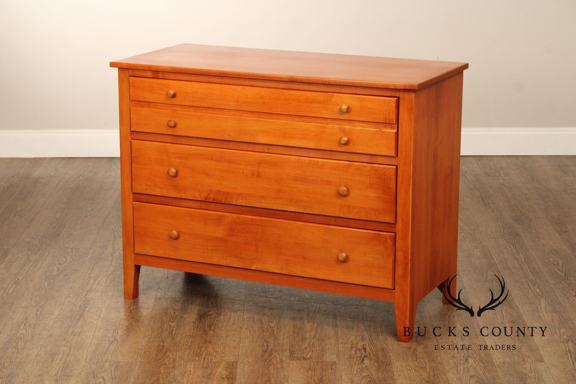 Shaker Style Solid Maple Single Dresser Chest of Drawers