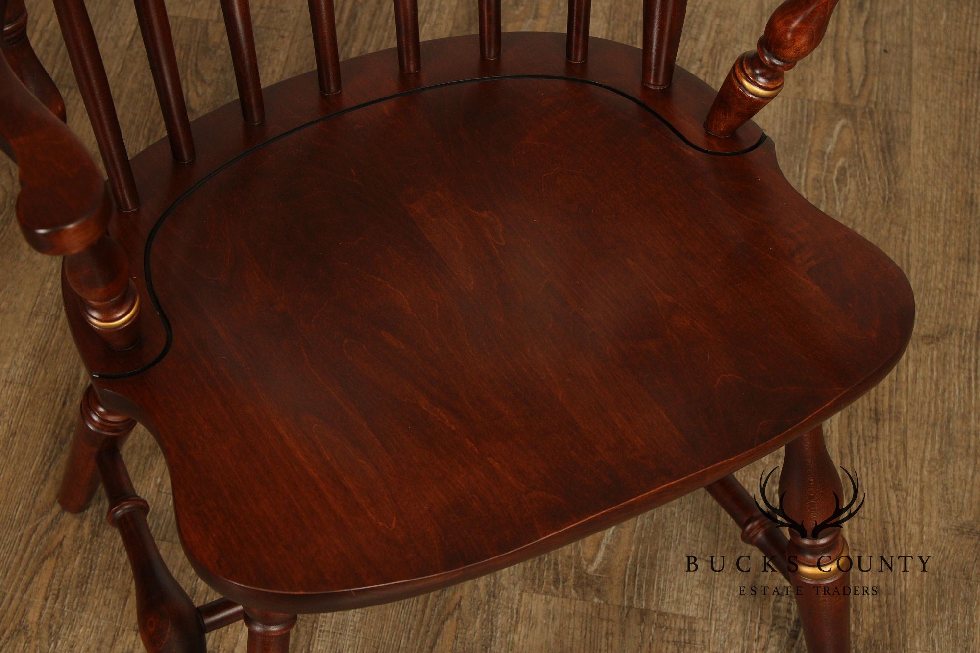 Hitchcock Stencil-Decorated Cherry Windsor Armchair
